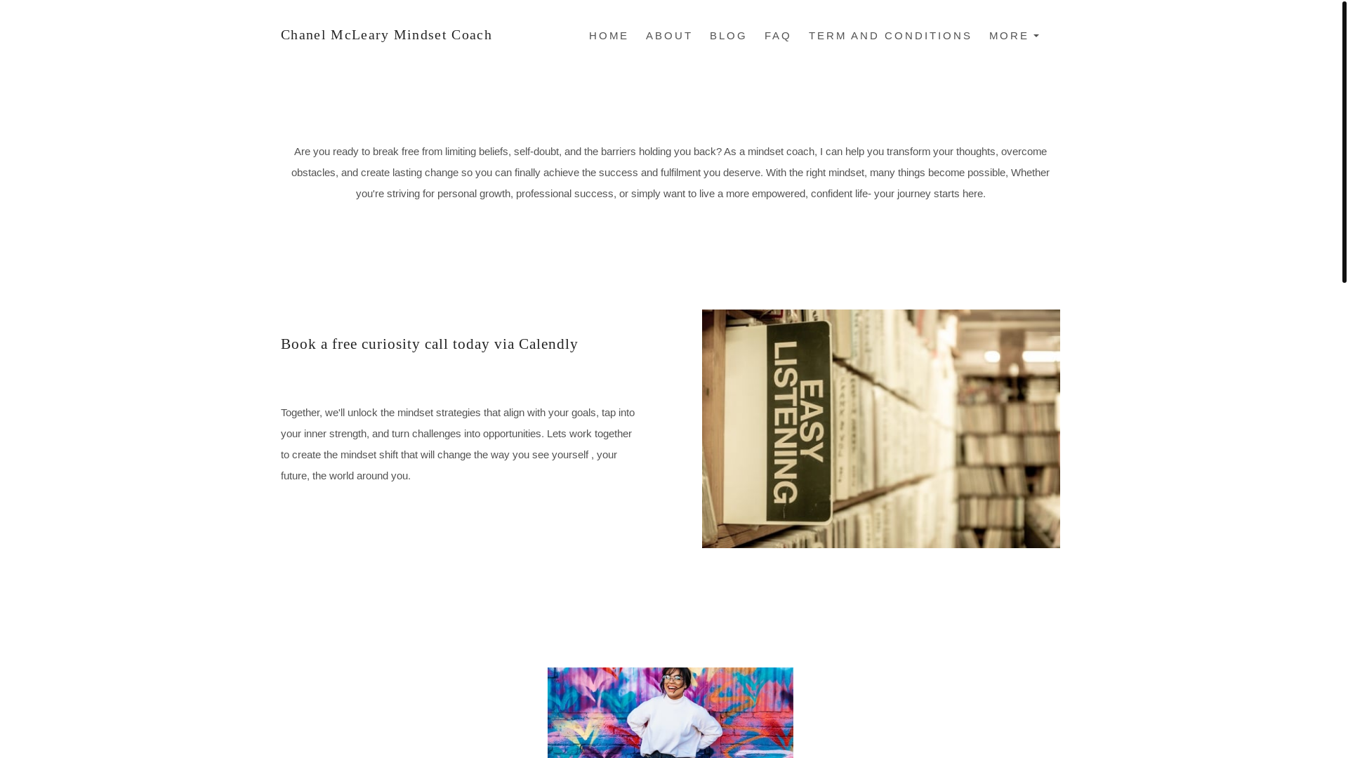 website screenshot of https://chanelmclearycoaching.co.uk/