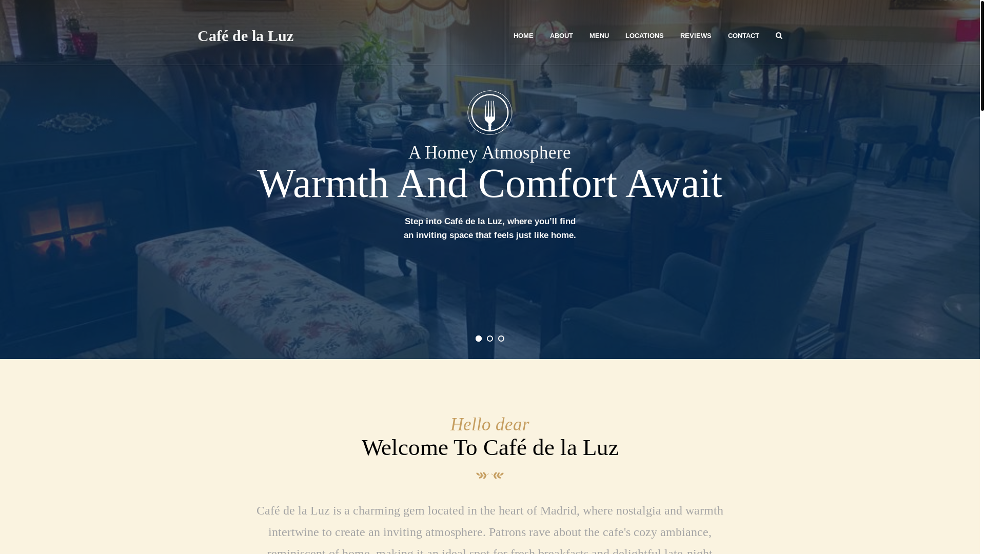 website screenshot of https://cafedelaluz.shop/