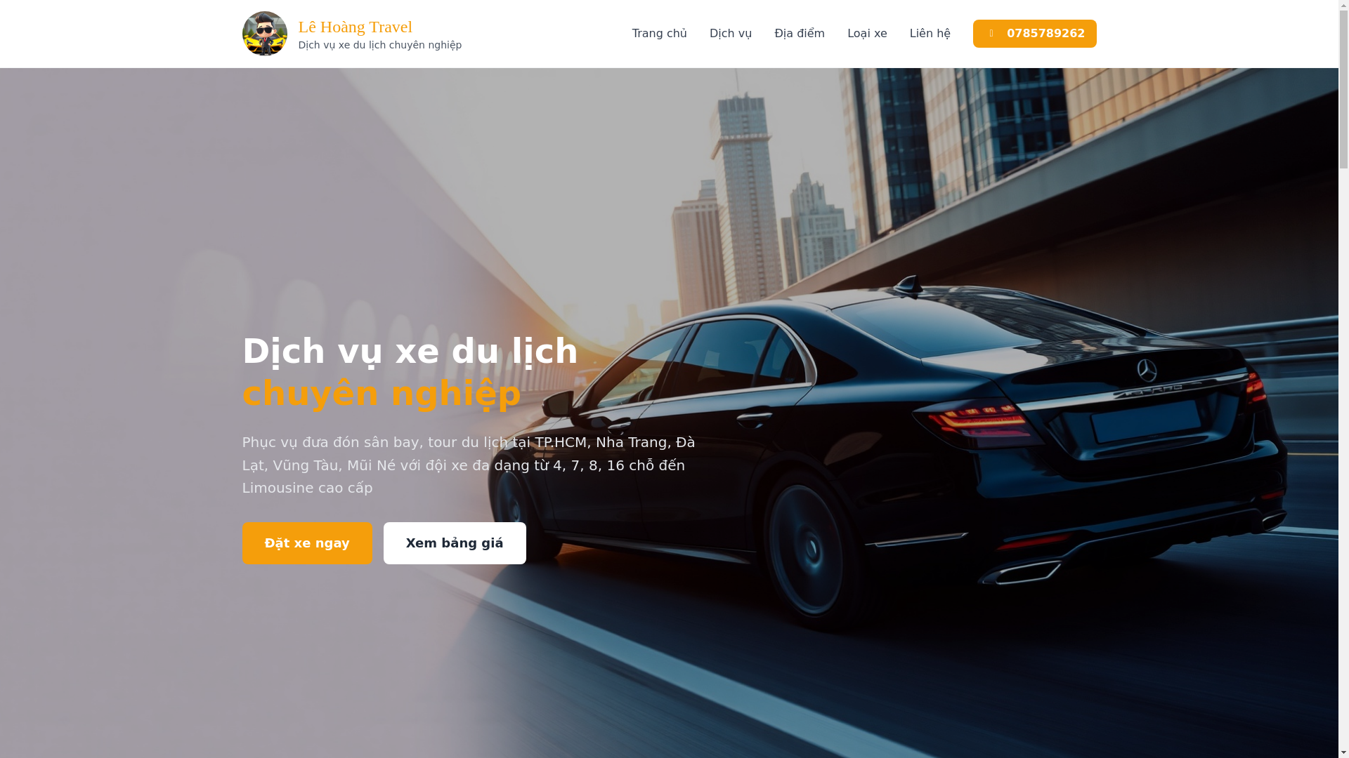 website screenshot of https://lehoangtrave.com/
