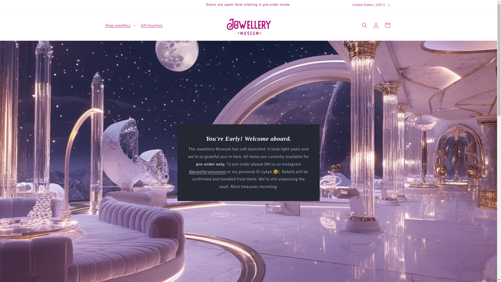 website screenshot of https://jowellerymuseum.com/