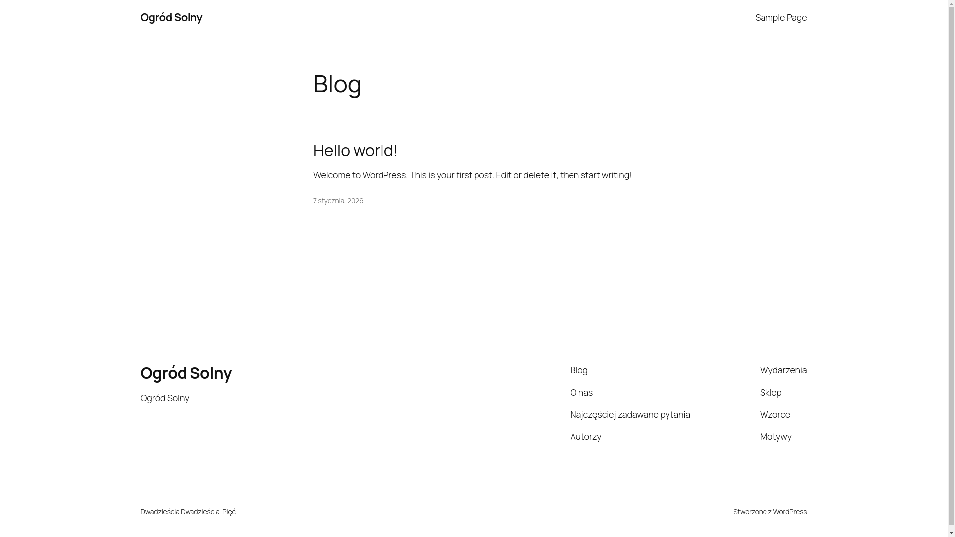 website screenshot of https://ogrod-solny.pl/