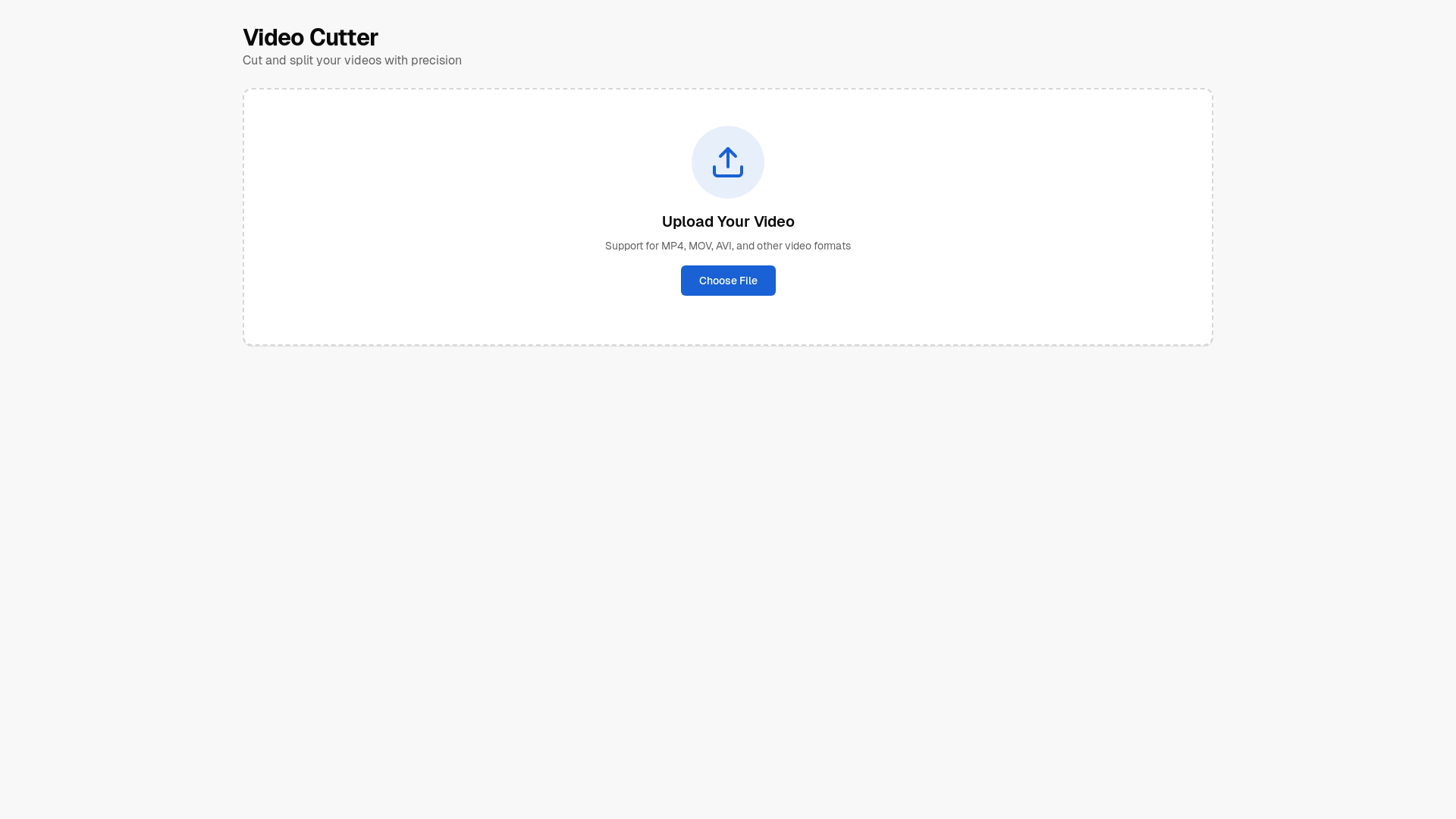 website screenshot of https://videosplitmerge.xyz/
