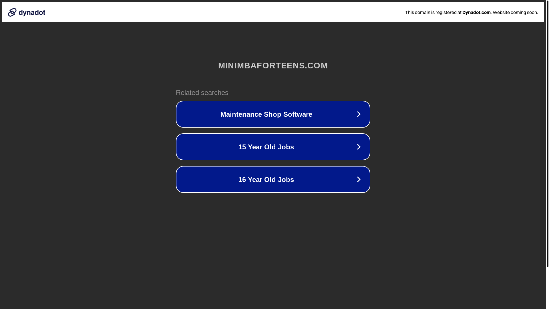website screenshot of https://minimbaforteens.com/