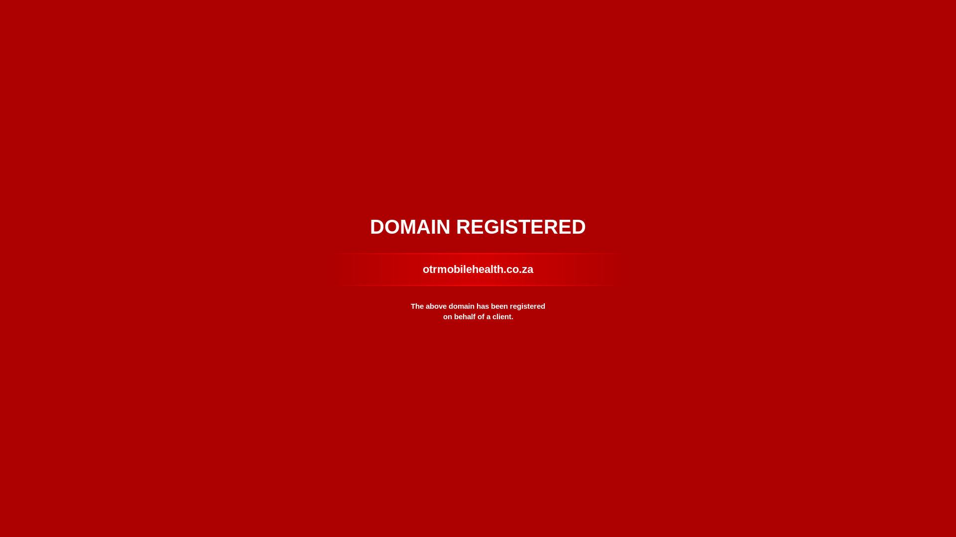 website screenshot of https://otrmobilehealth.co.za/