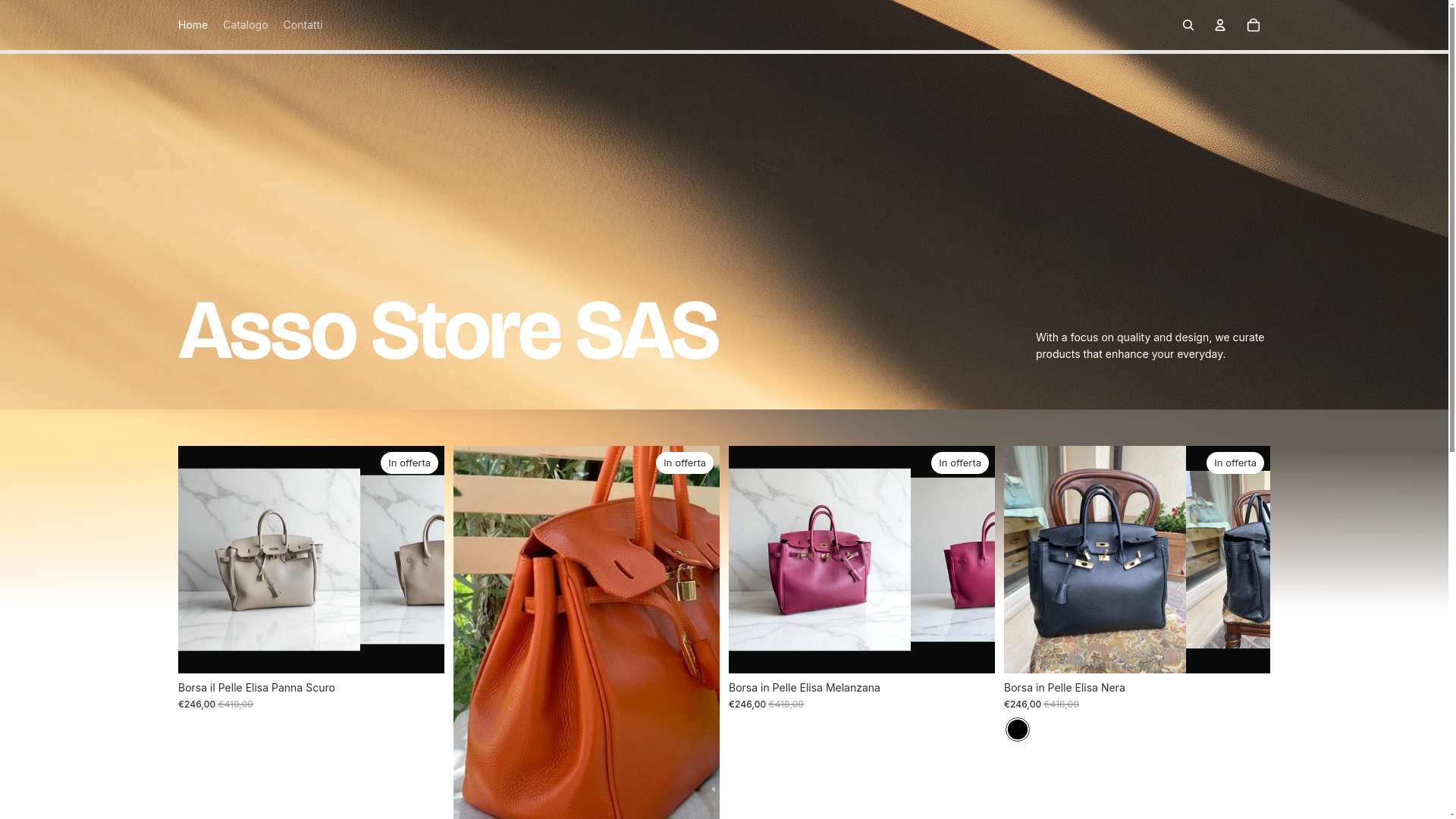 website screenshot of https://assostore1961.com/