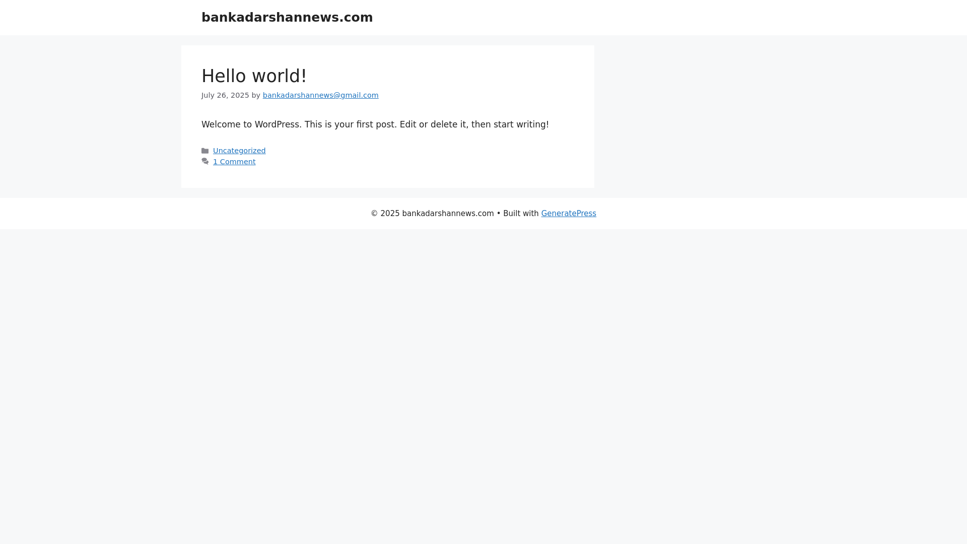 website screenshot of https://bankadarshannews.com/