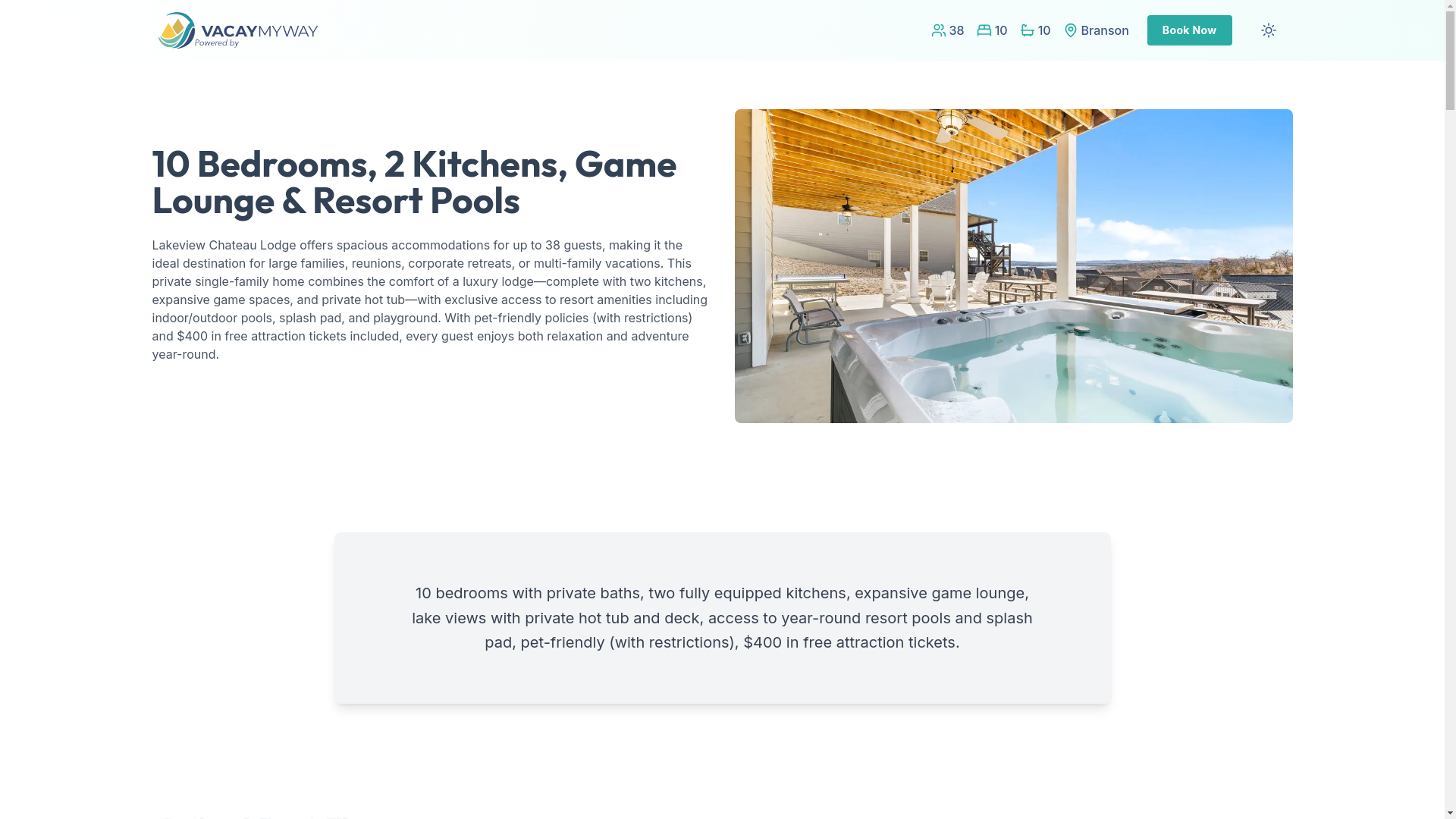website screenshot of https://bayviewluxury.house/
