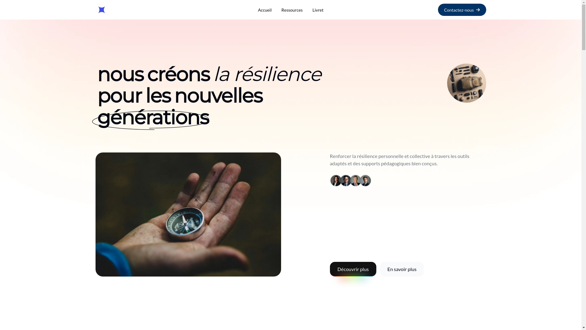 website screenshot of https://resilience-europe.net/