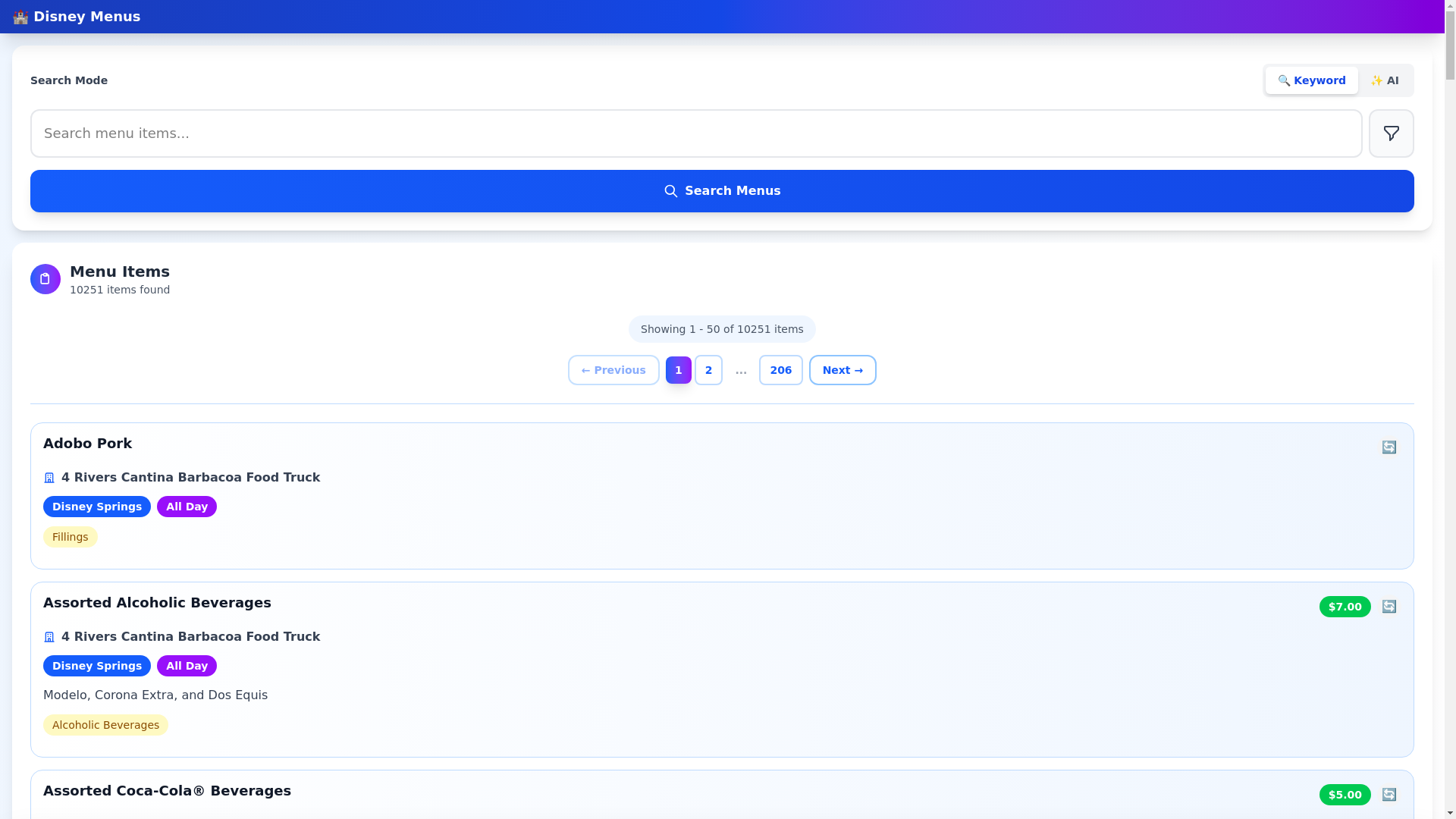 website screenshot of https://mymousemeals.com/
