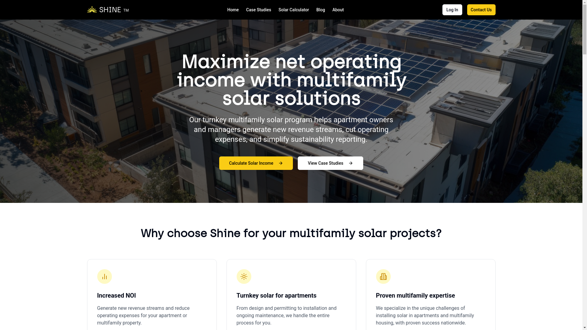website screenshot of https://consultingshinehq.com/