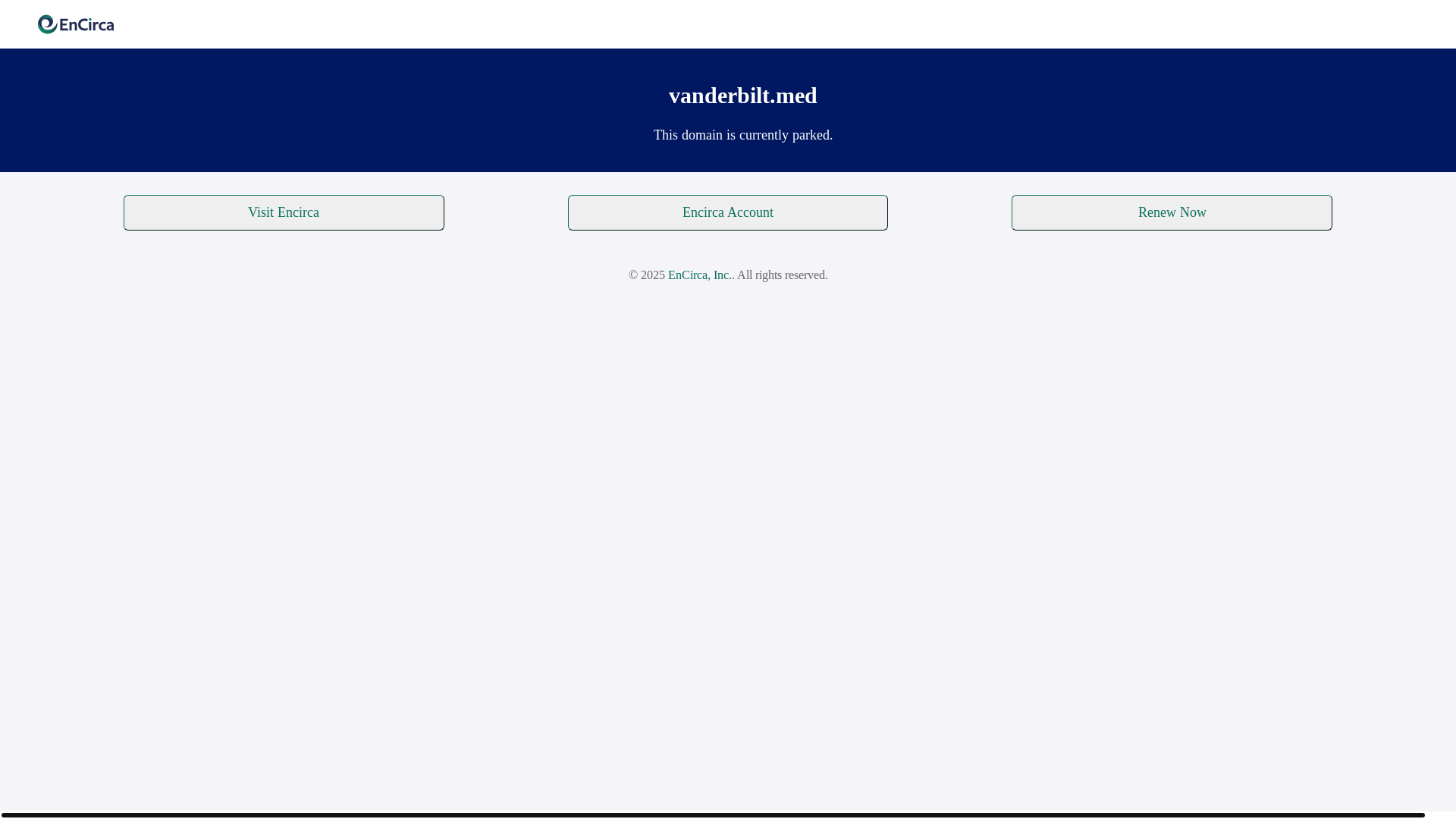 website screenshot of https://vanderbilt.med/