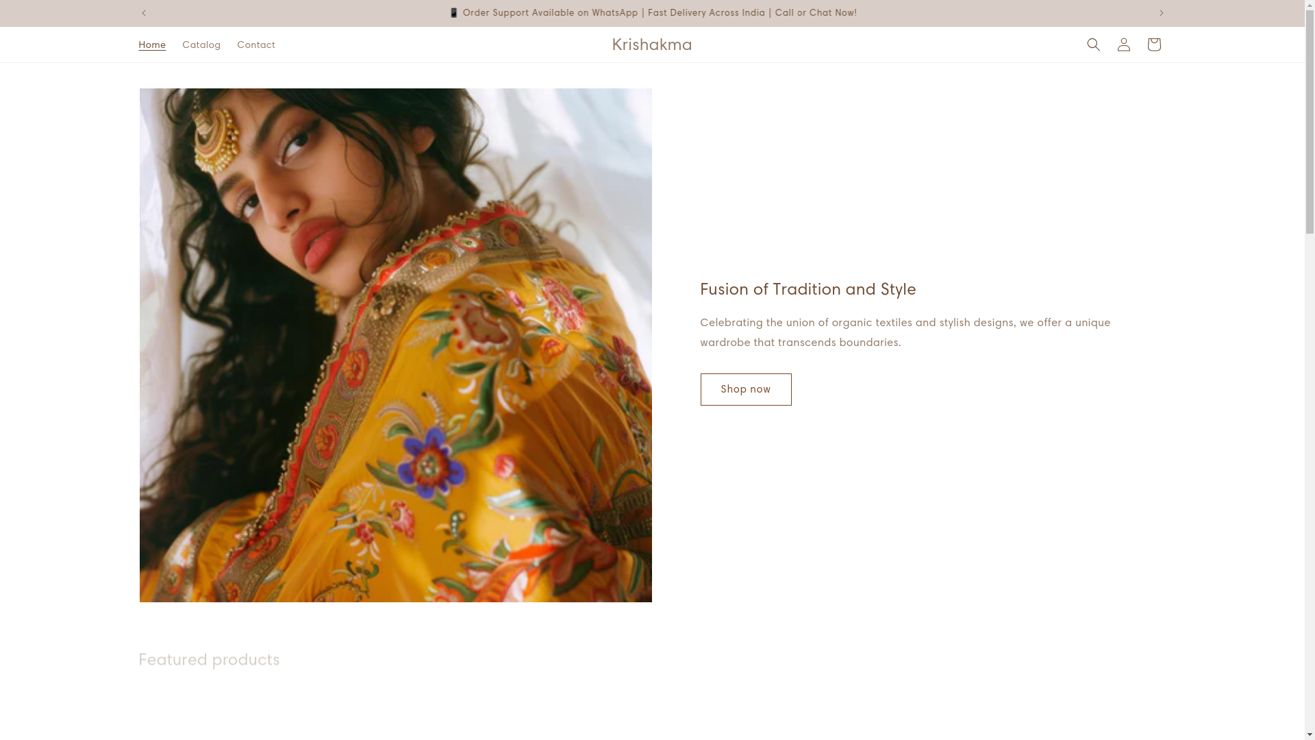 website screenshot of https://krishakma.com/