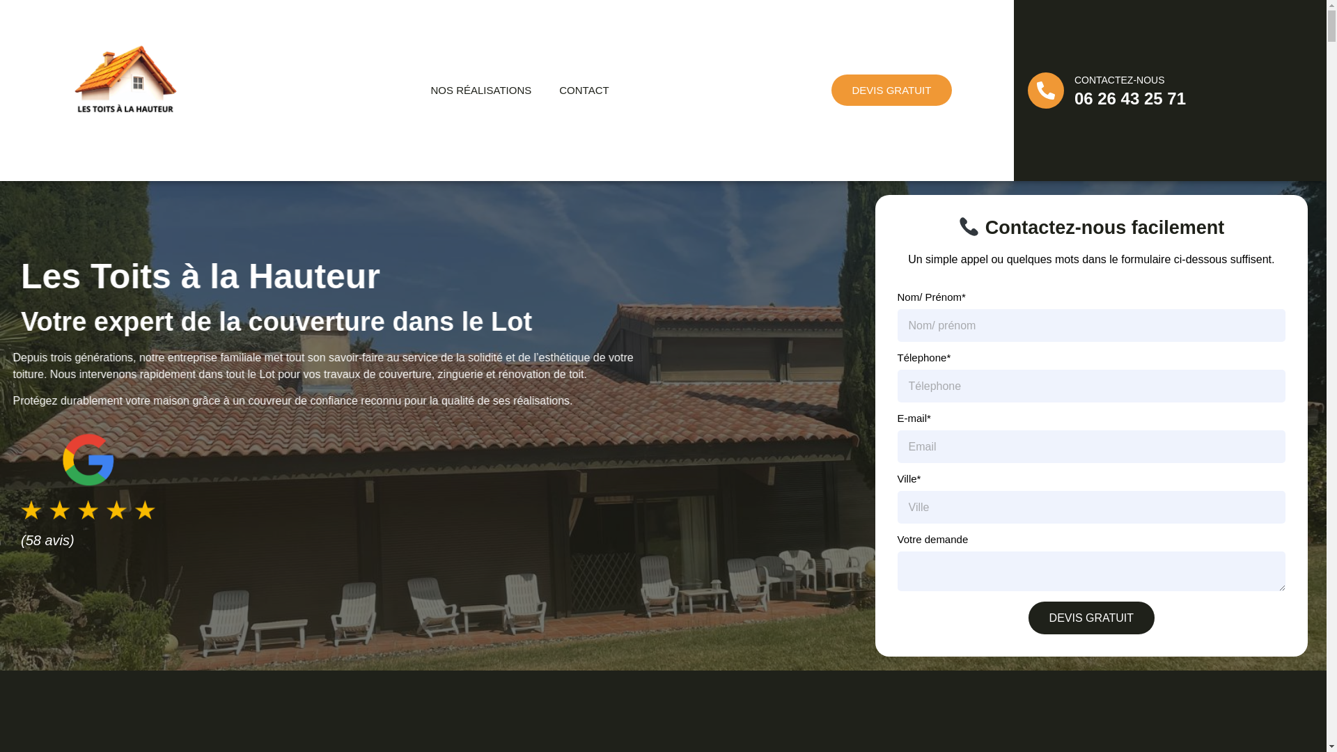 website screenshot of https://lestoits-ala-hauteur.fr/