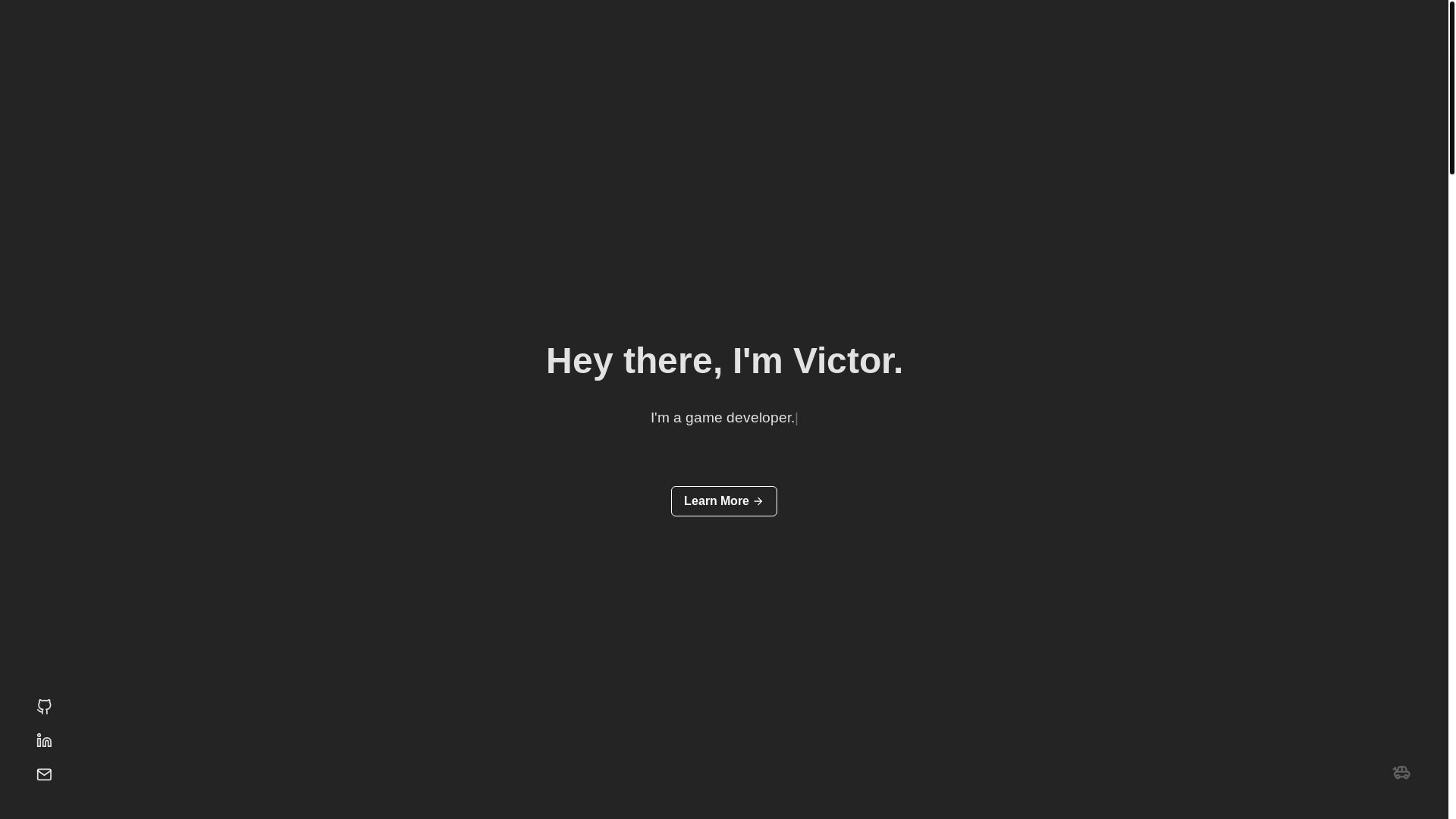 website screenshot of https://victorwei.com/