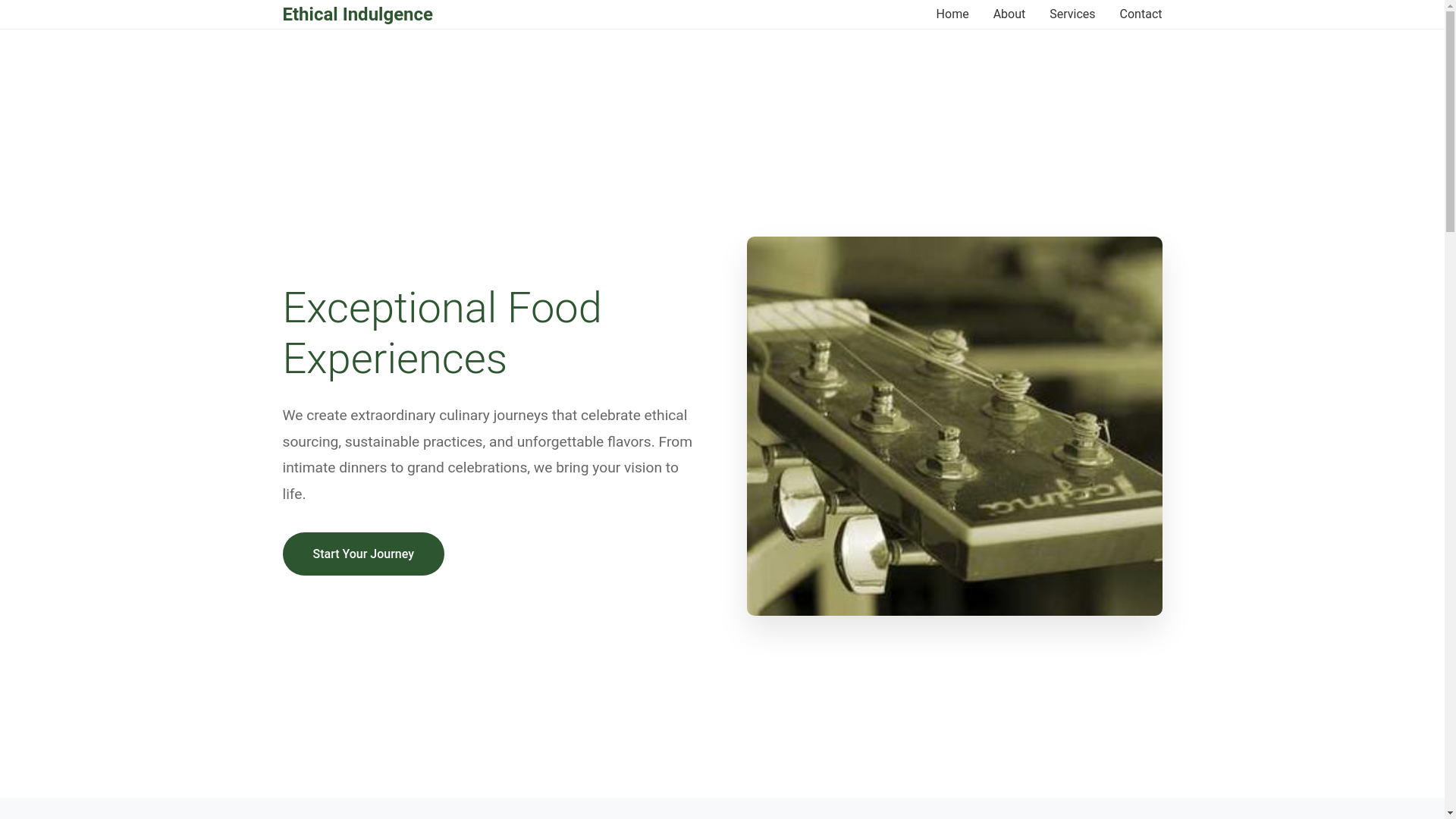 website screenshot of https://ethicalindulgence.courses/