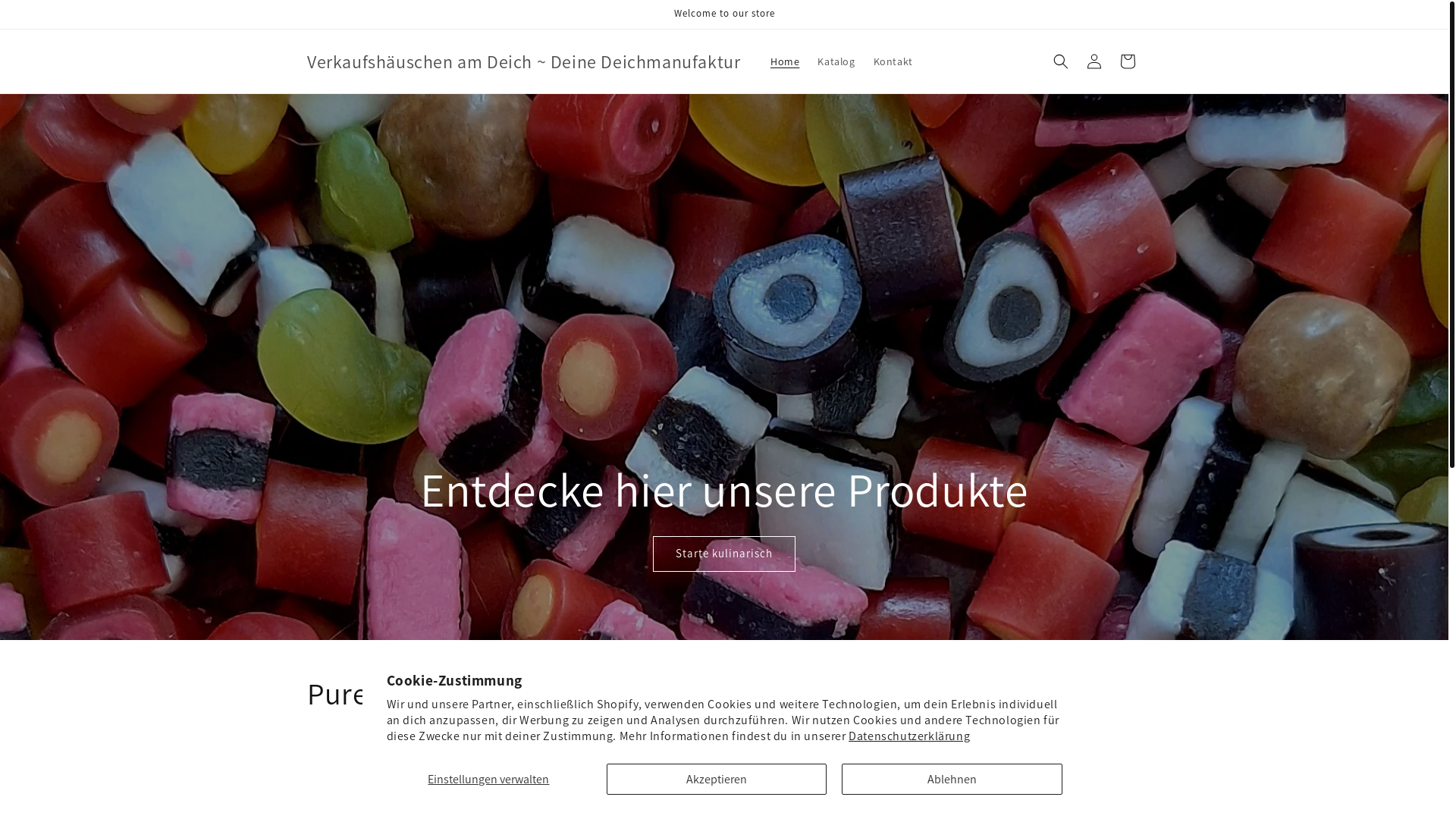 website screenshot of https://verkaufshaeuschenamdeich.de/