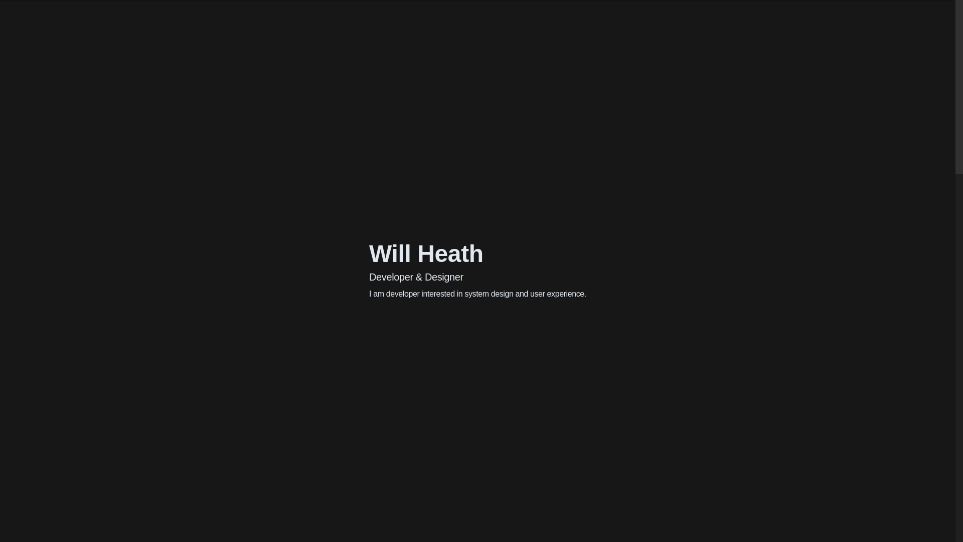 website screenshot of https://william-heath-portfolio.pages.dev/