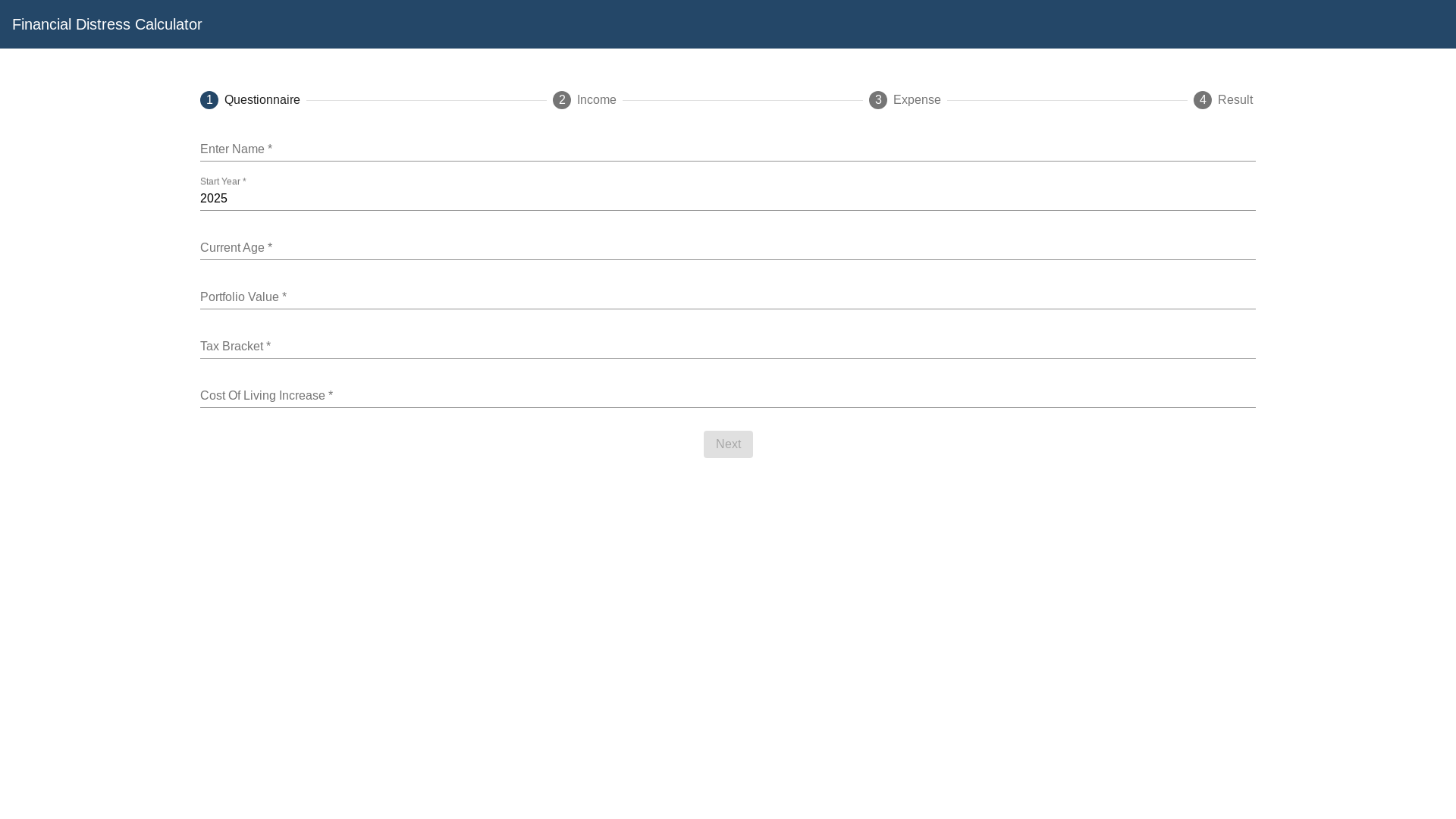 website screenshot of https://financial-distress-calculator.pages.dev/
