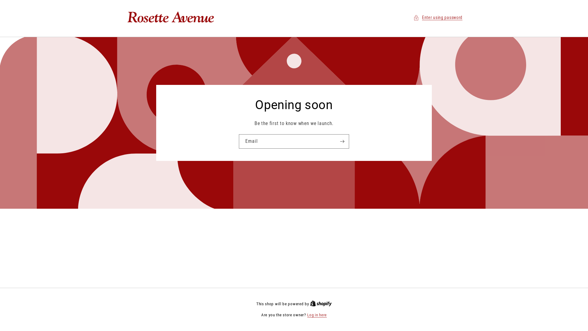 website screenshot of https://rosettavenue.com/