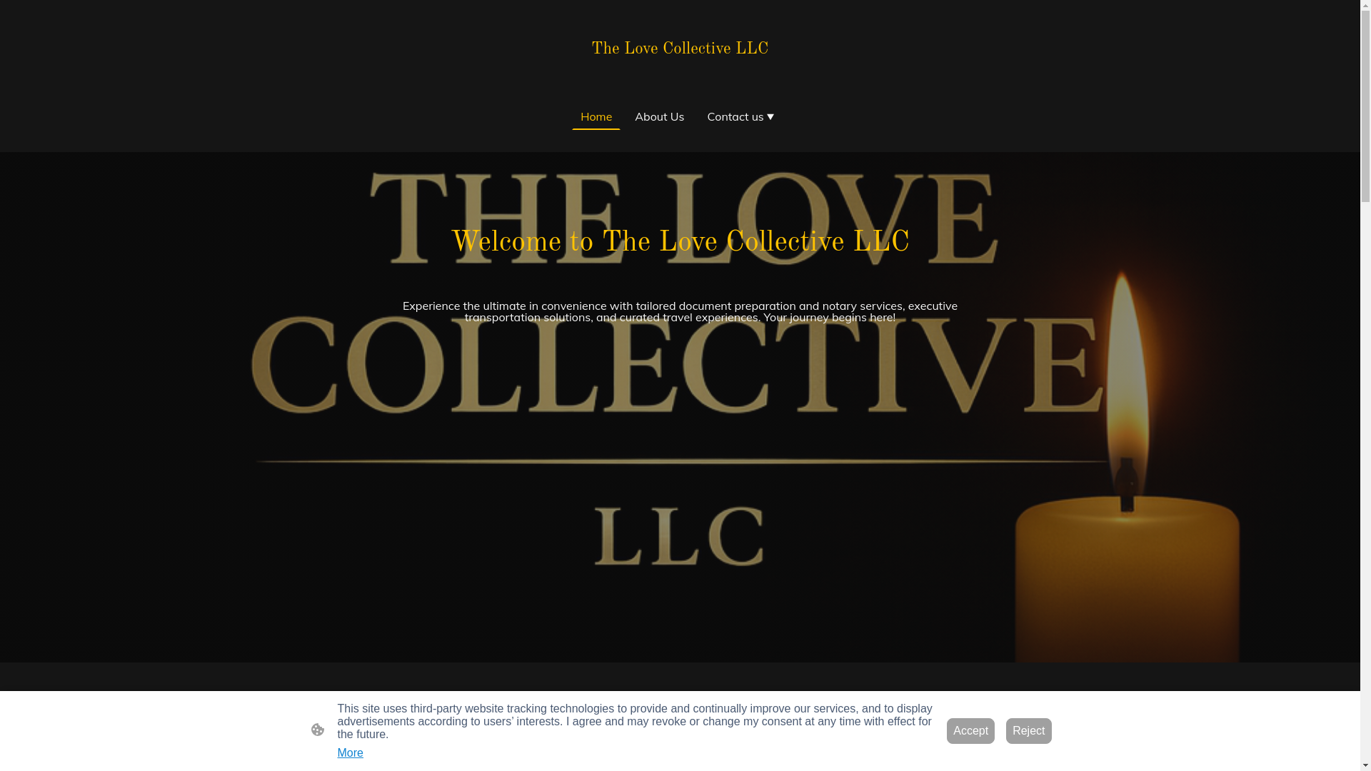 website screenshot of https://thelovecollectivellc.com/