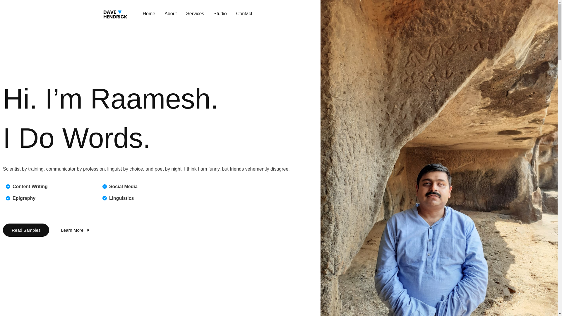 website screenshot of https://raameshgowriraghavan.in/