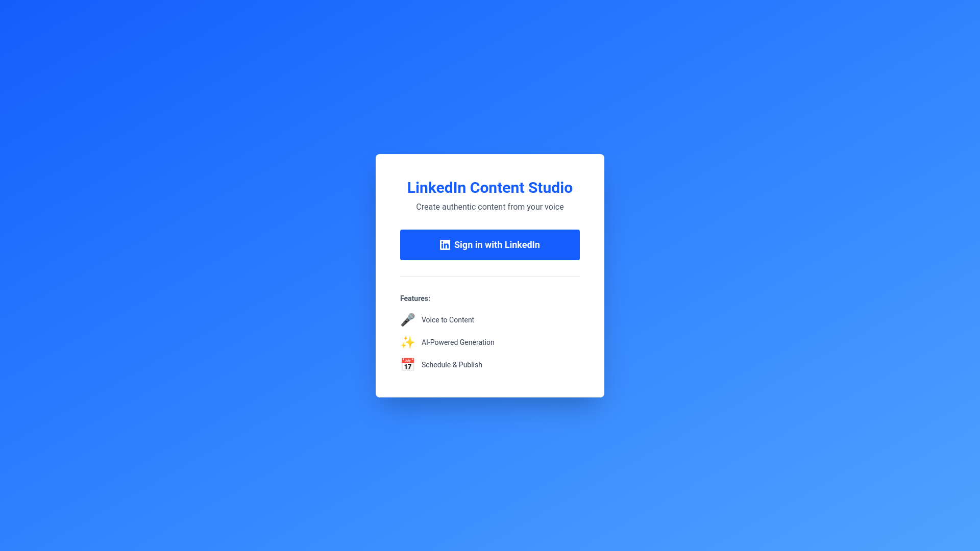 website screenshot of https://linkedin-studio-app.pages.dev/