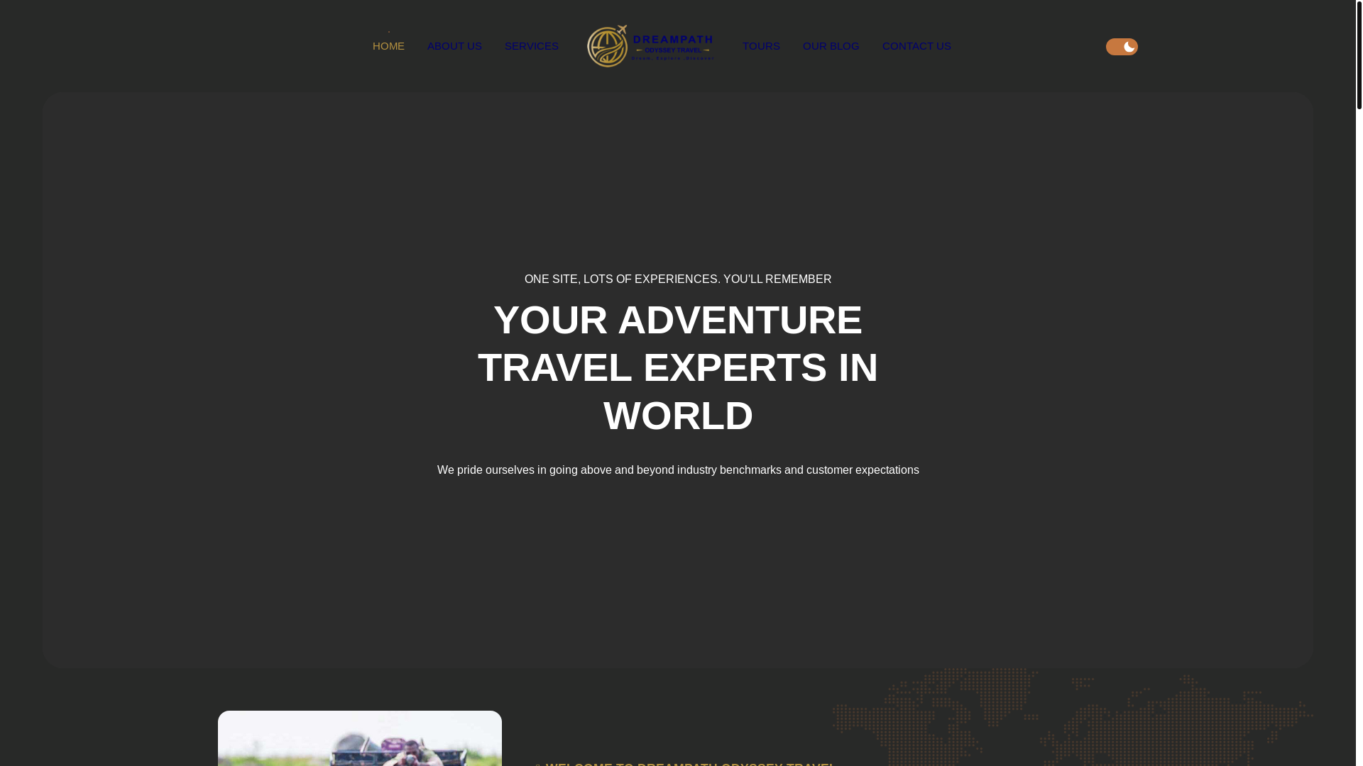 website screenshot of https://dreampathtravelke.co.ke/