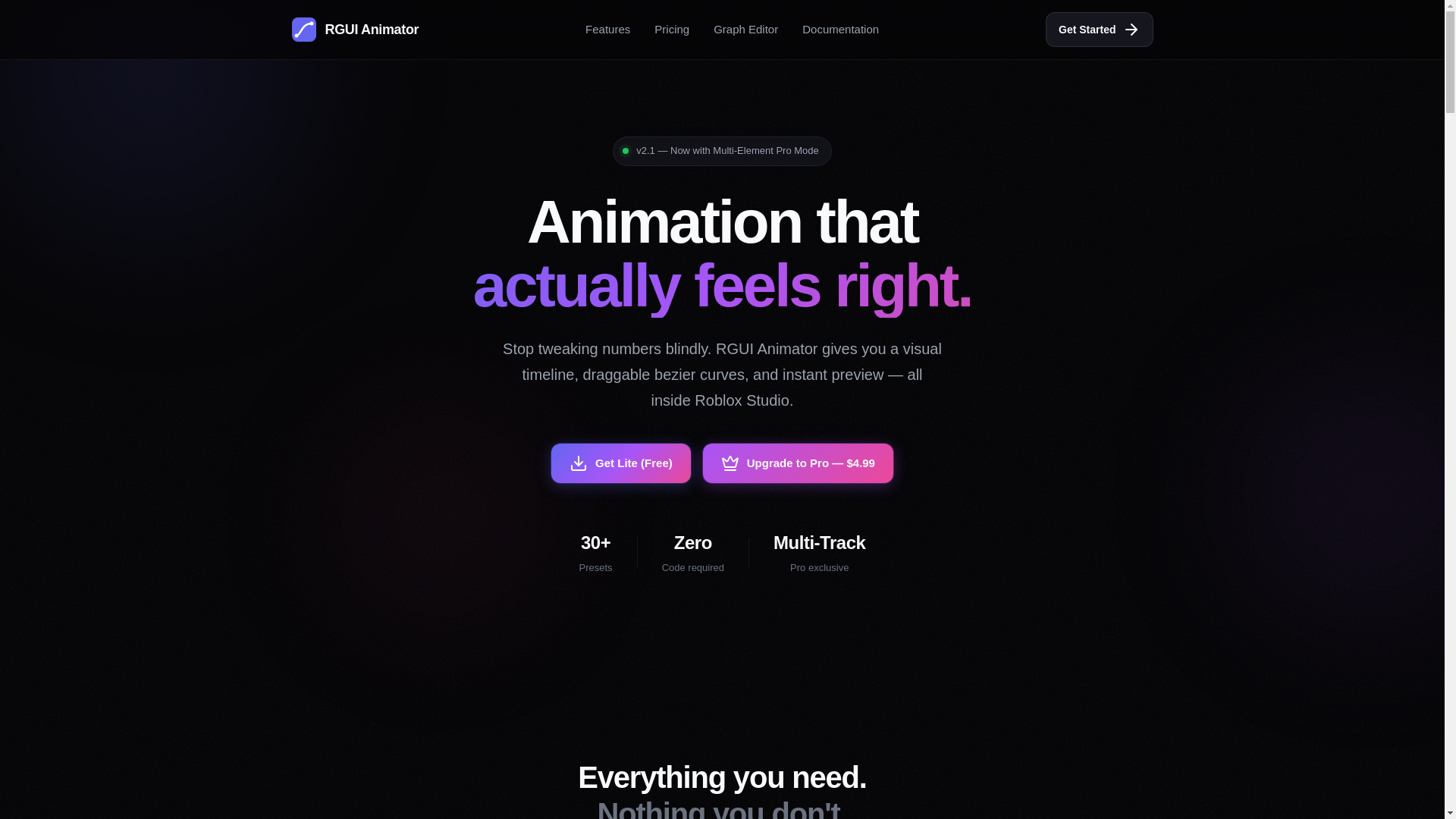 website screenshot of https://rguianimator.com/