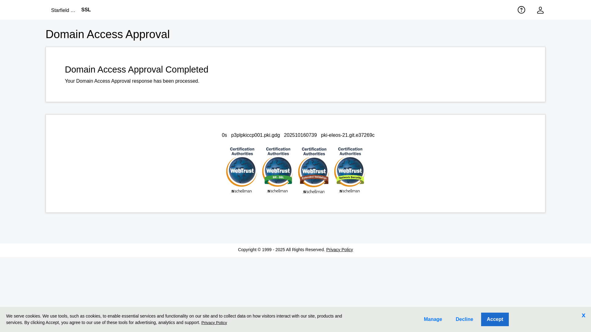website screenshot of https://certs.secureserver.net/anonymous/domainapproval.pki?vk=RCPVJU9JRKXN48SJSYSXYZRSH5BZ9WDF&locale=en-GB