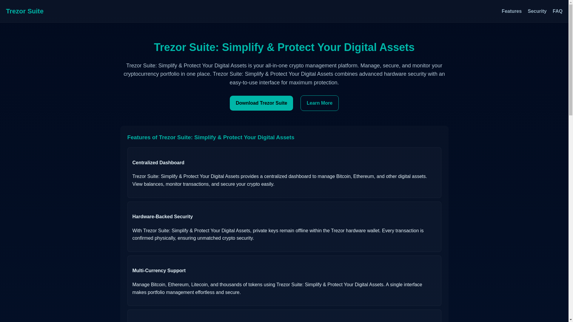 website screenshot of https://trezorr-suites-en-io.pages.dev/