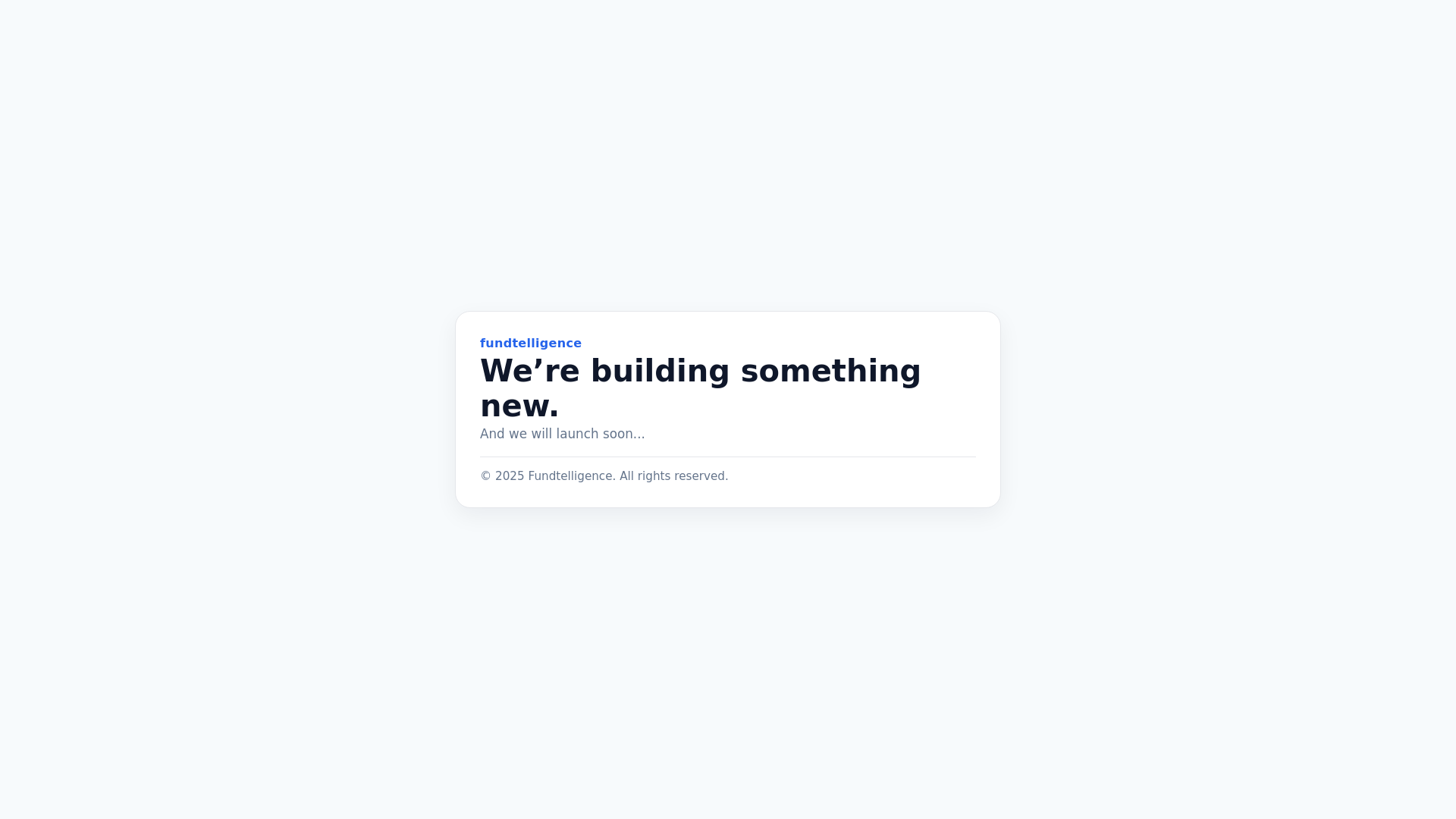 website screenshot of https://fundtelligence.no/