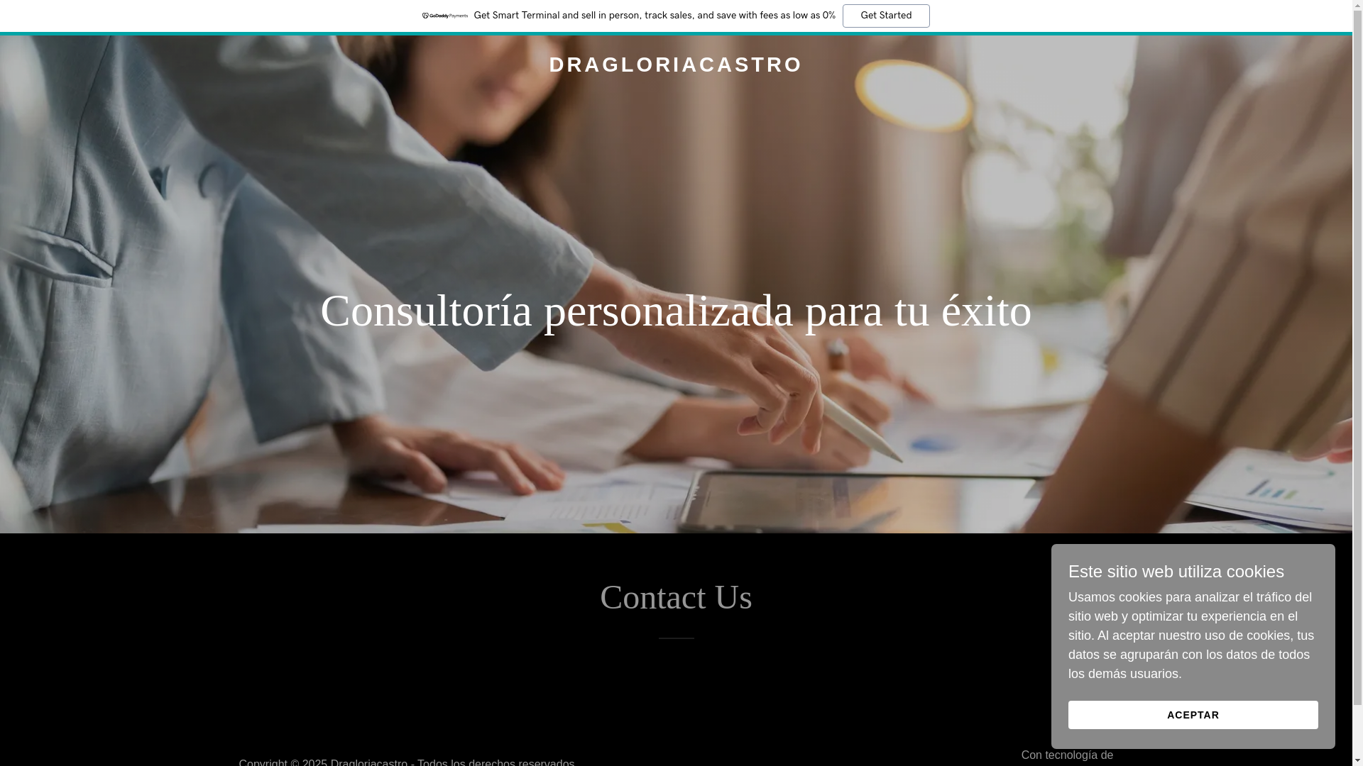 website screenshot of https://dragloriacastro.com/