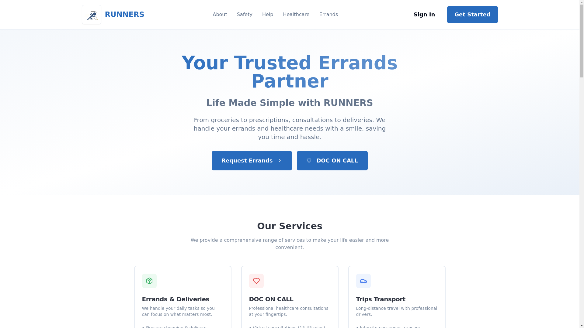 website screenshot of https://runnerscore.org/
