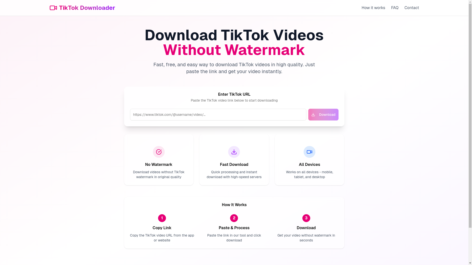 website screenshot of https://cliptok.site/