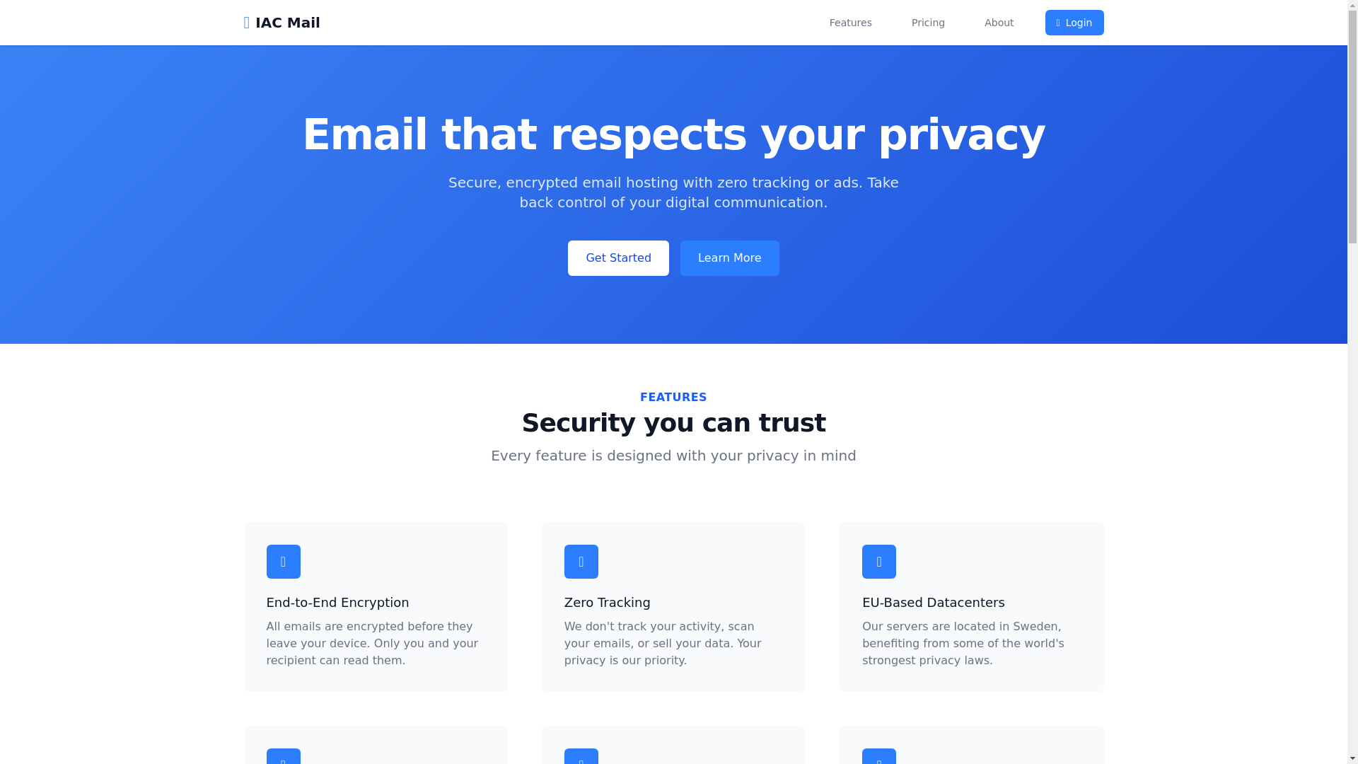website screenshot of https://iacmail-com.pages.dev/