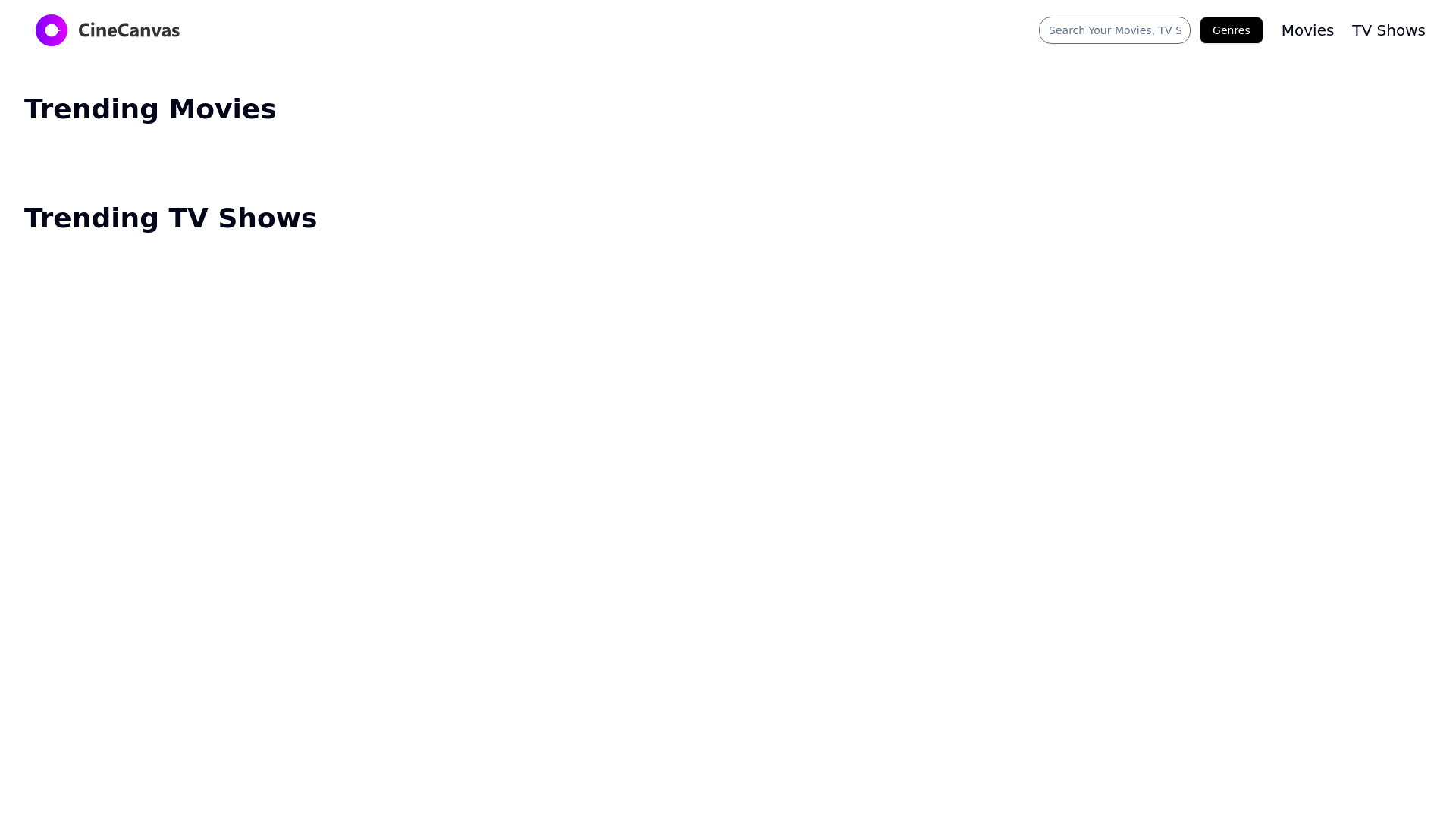 website screenshot of https://cinecanvas.pages.dev/