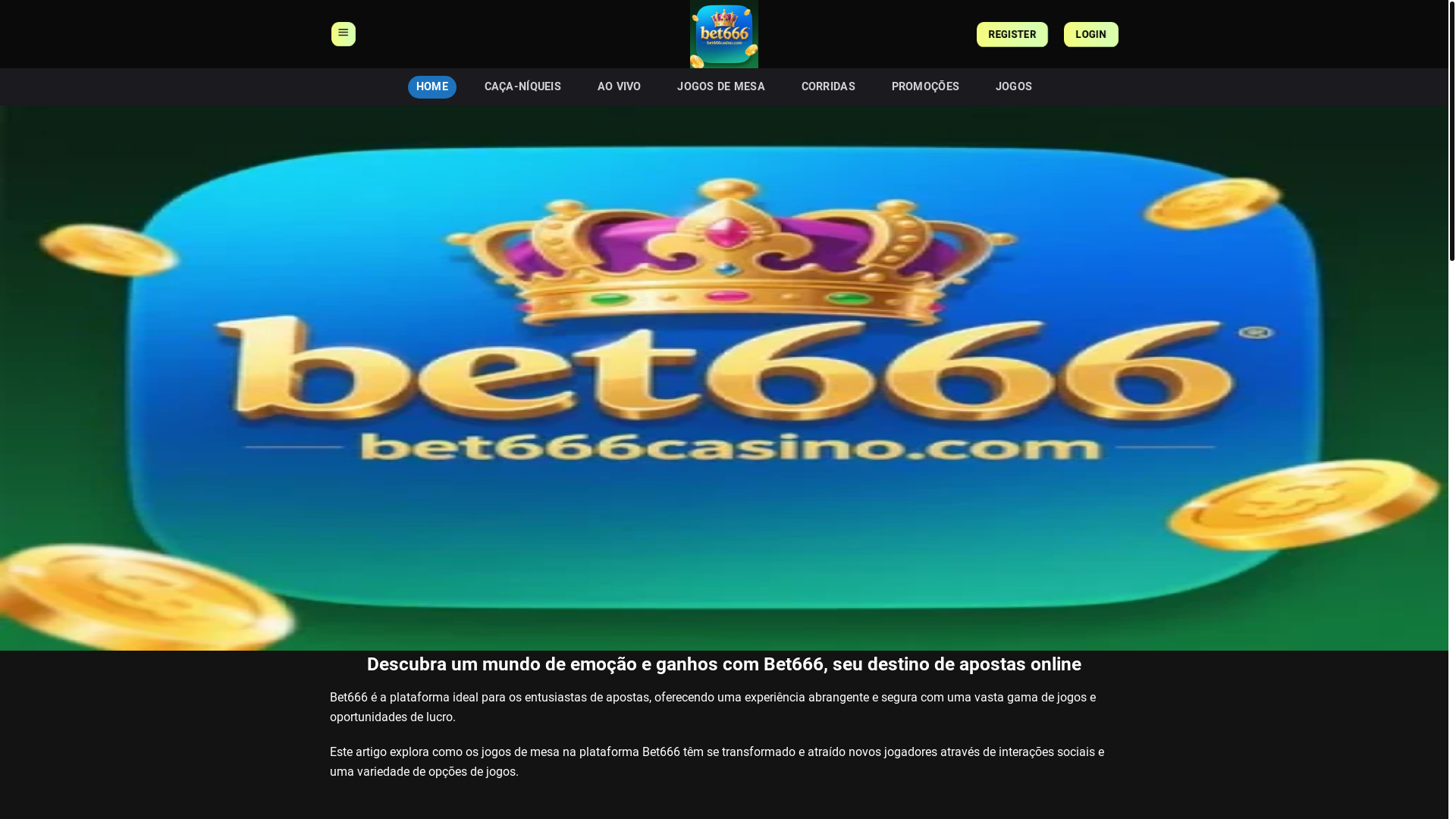 website screenshot of https://bet666casino.com/