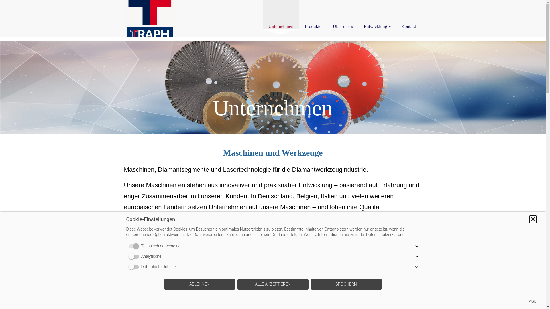 website screenshot of https://tarux-machinery.com/