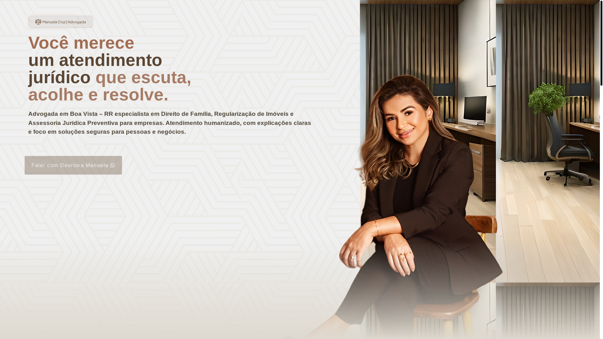 website screenshot of https://manuelacruzadv.com.br/