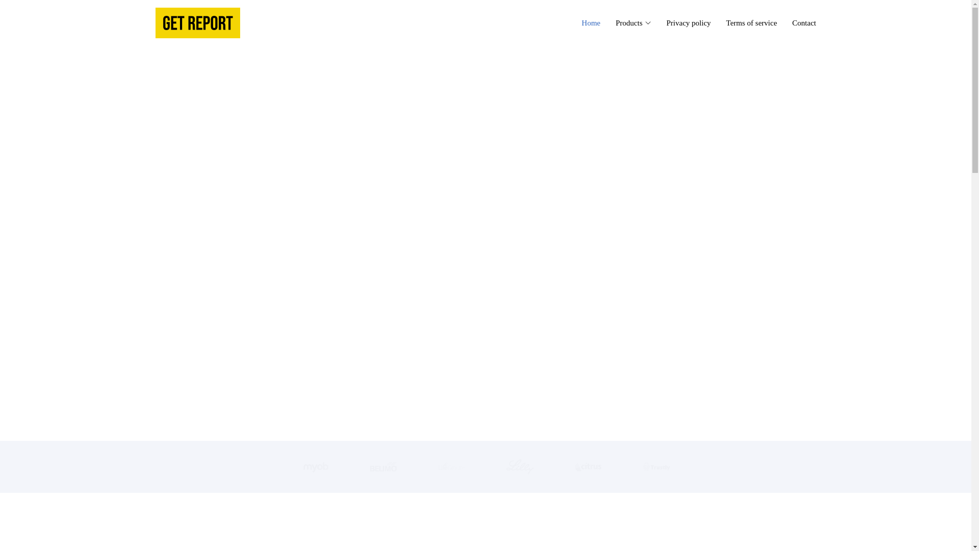 website screenshot of https://get-report-landing.pages.dev/