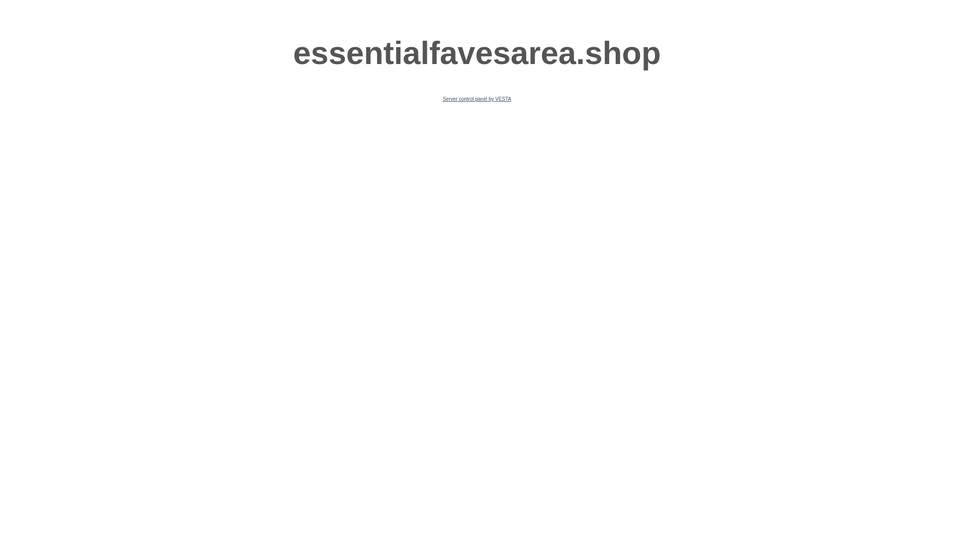 website screenshot of https://essentialfavesarea.shop/