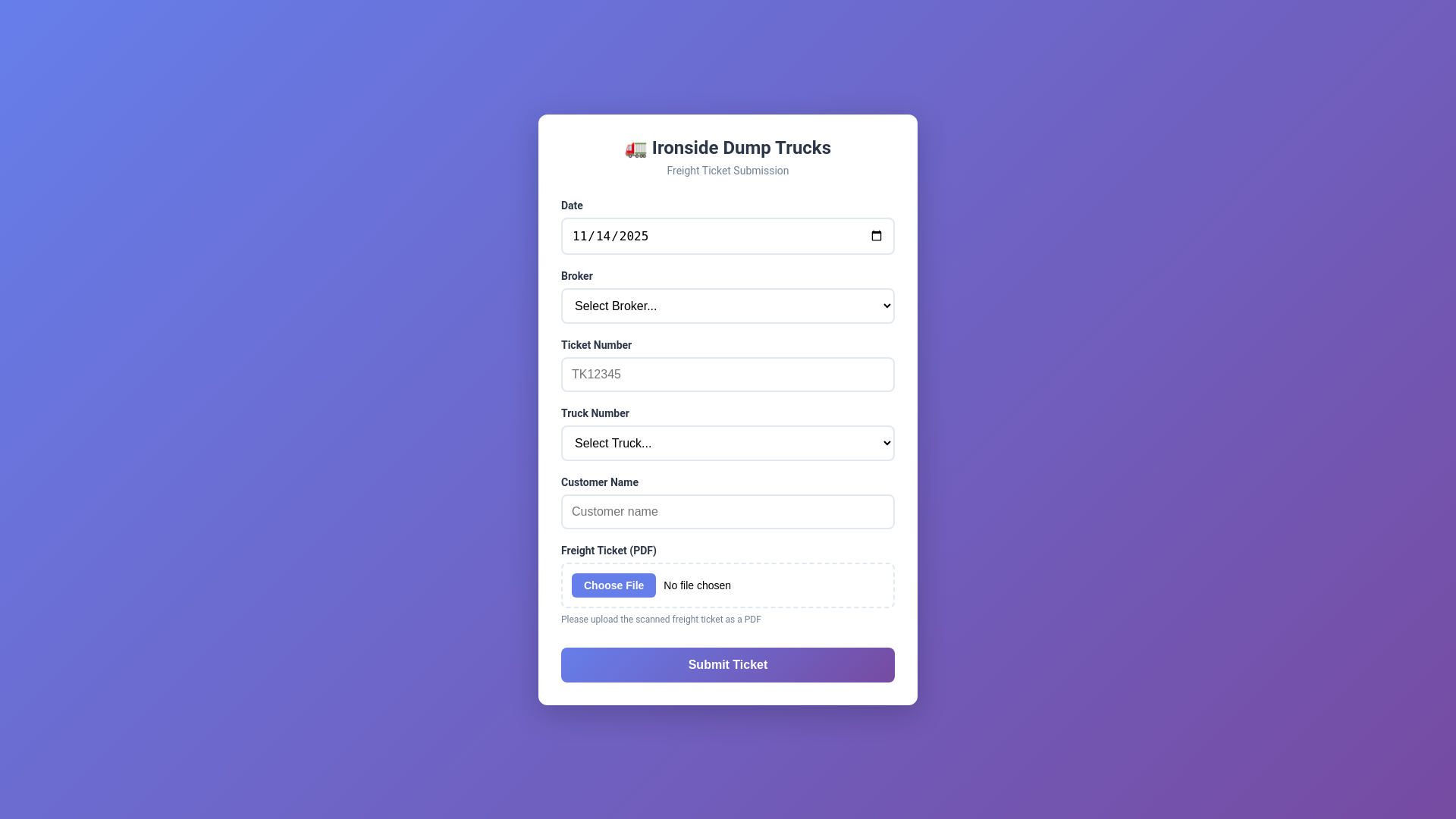 website screenshot of https://freight-tickets.pages.dev/
