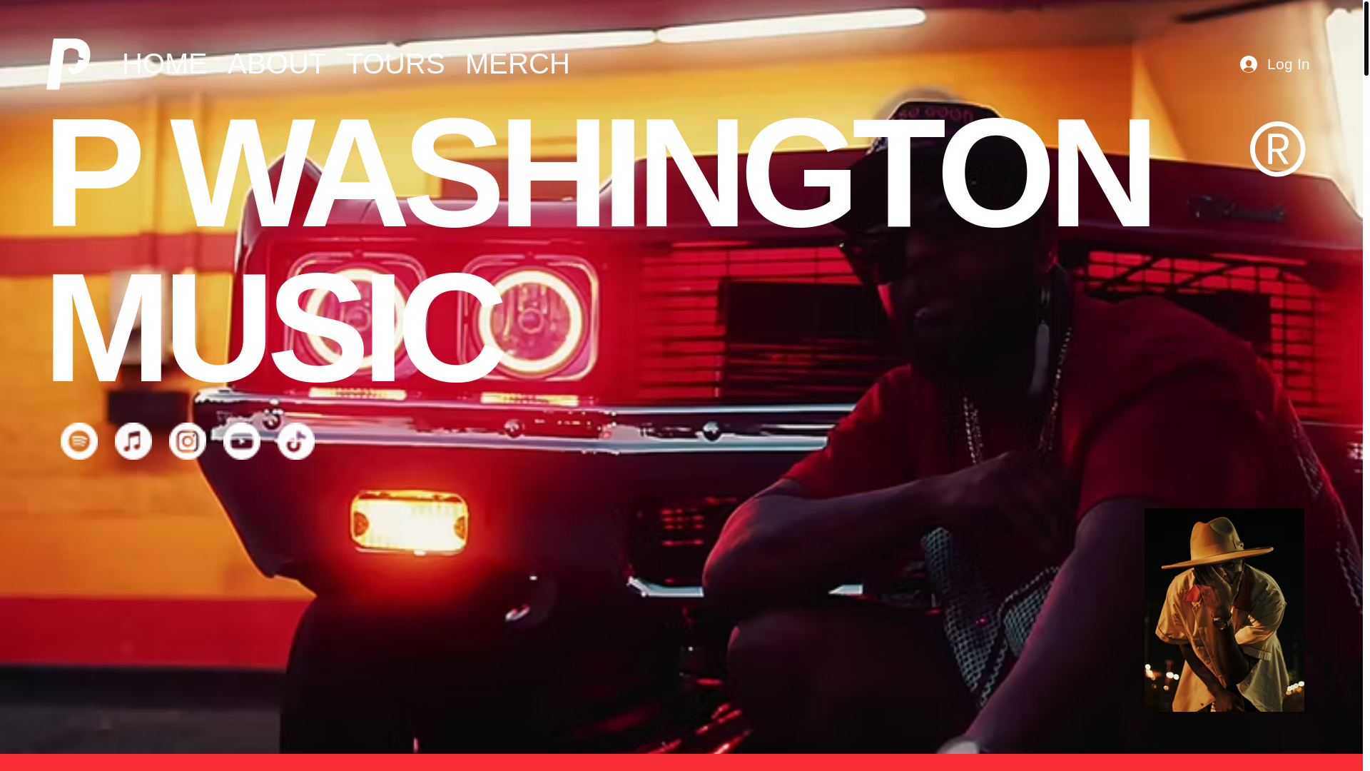 website screenshot of https://pwashingtonmusic.com/