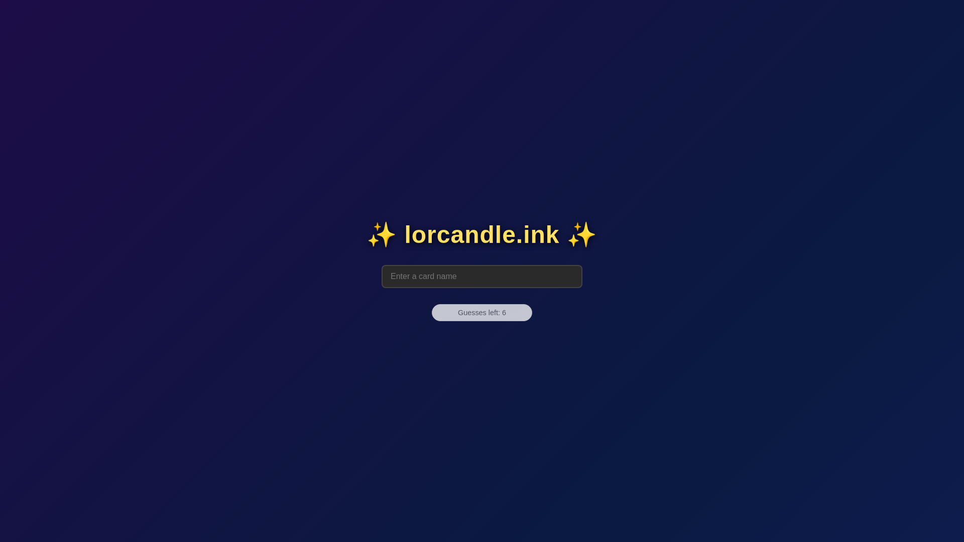 website screenshot of https://lorcandle.ink/