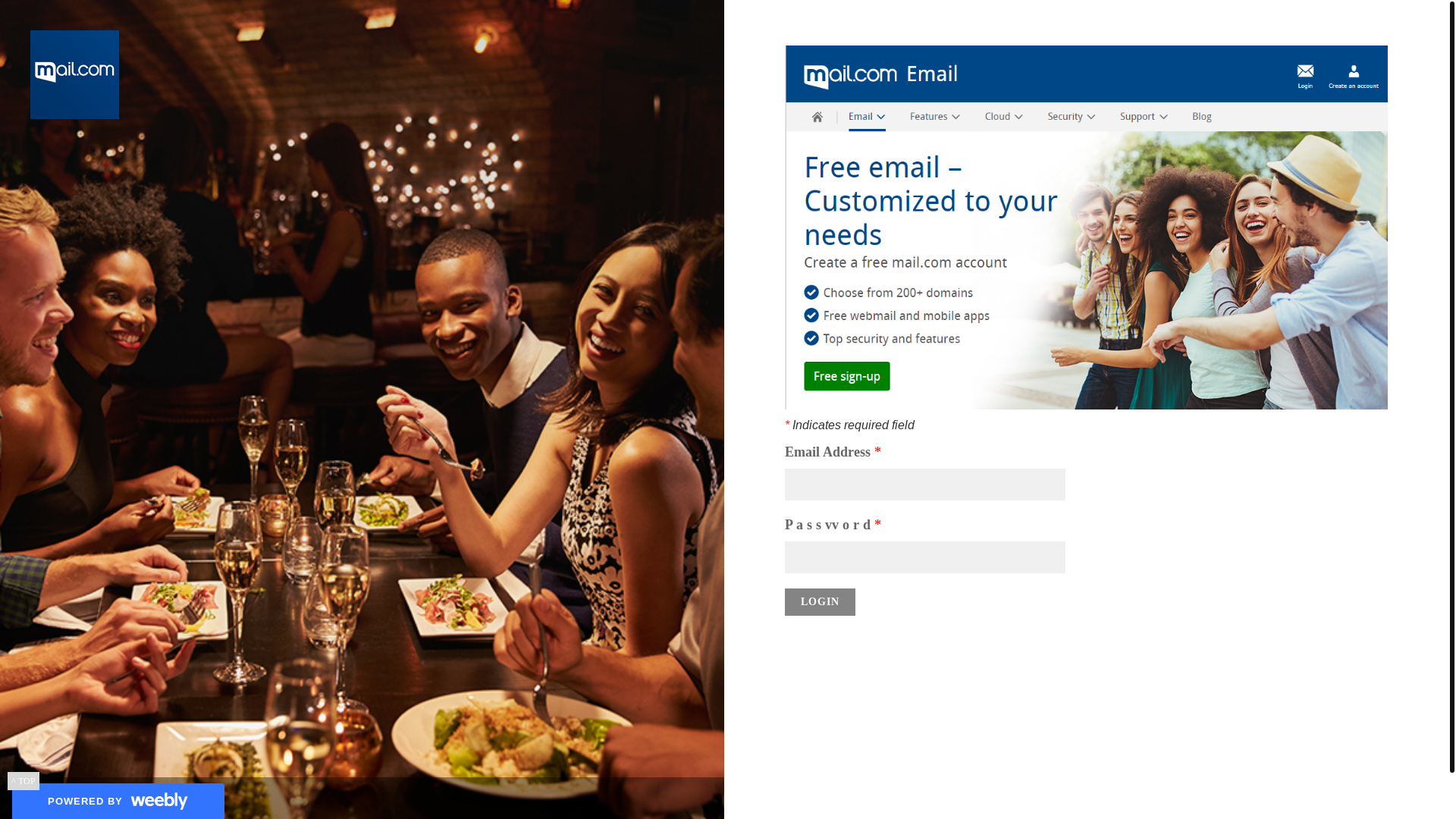 website screenshot of https://mail-organized-update.weebly.com/