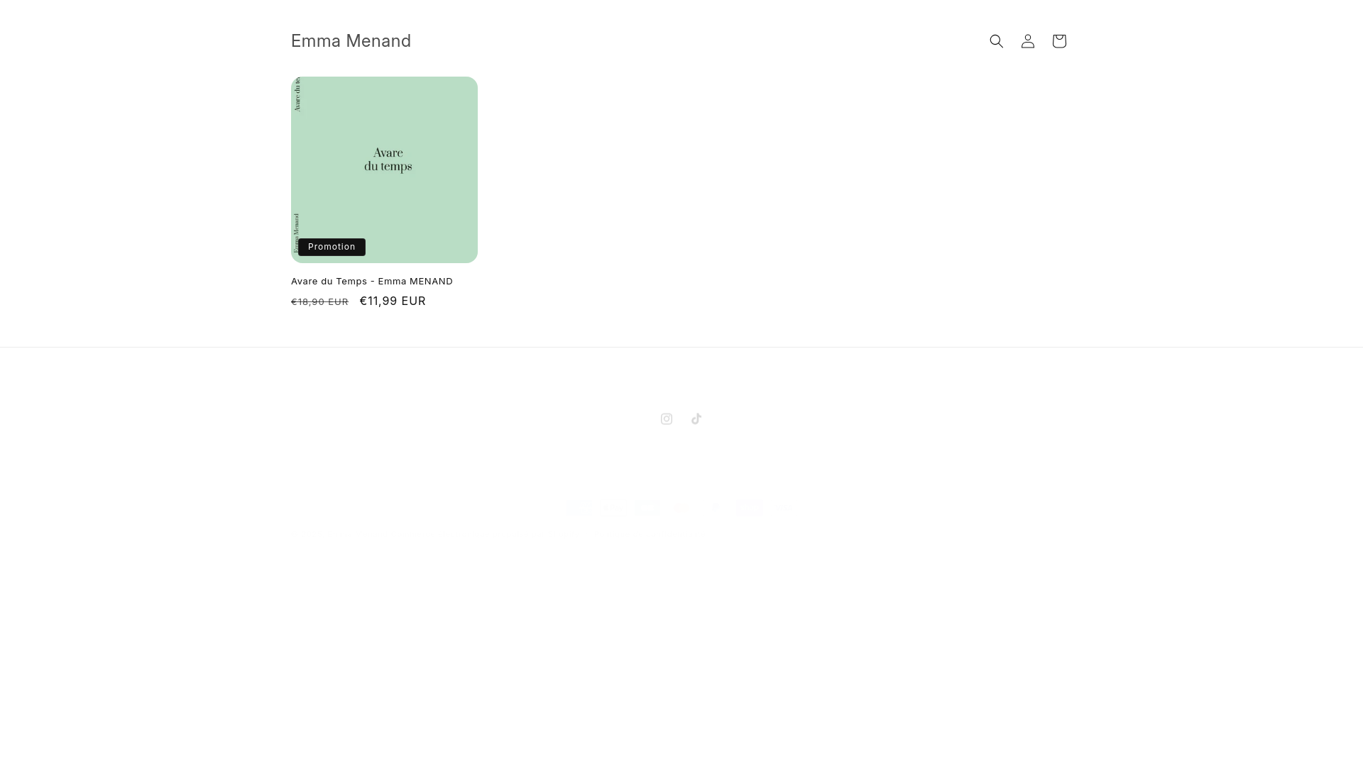 website screenshot of https://emmamenand.com/