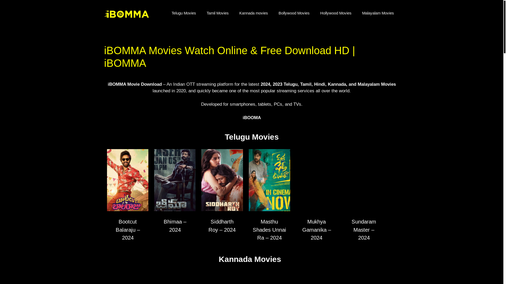 website screenshot of https://ibommabuzz.in/