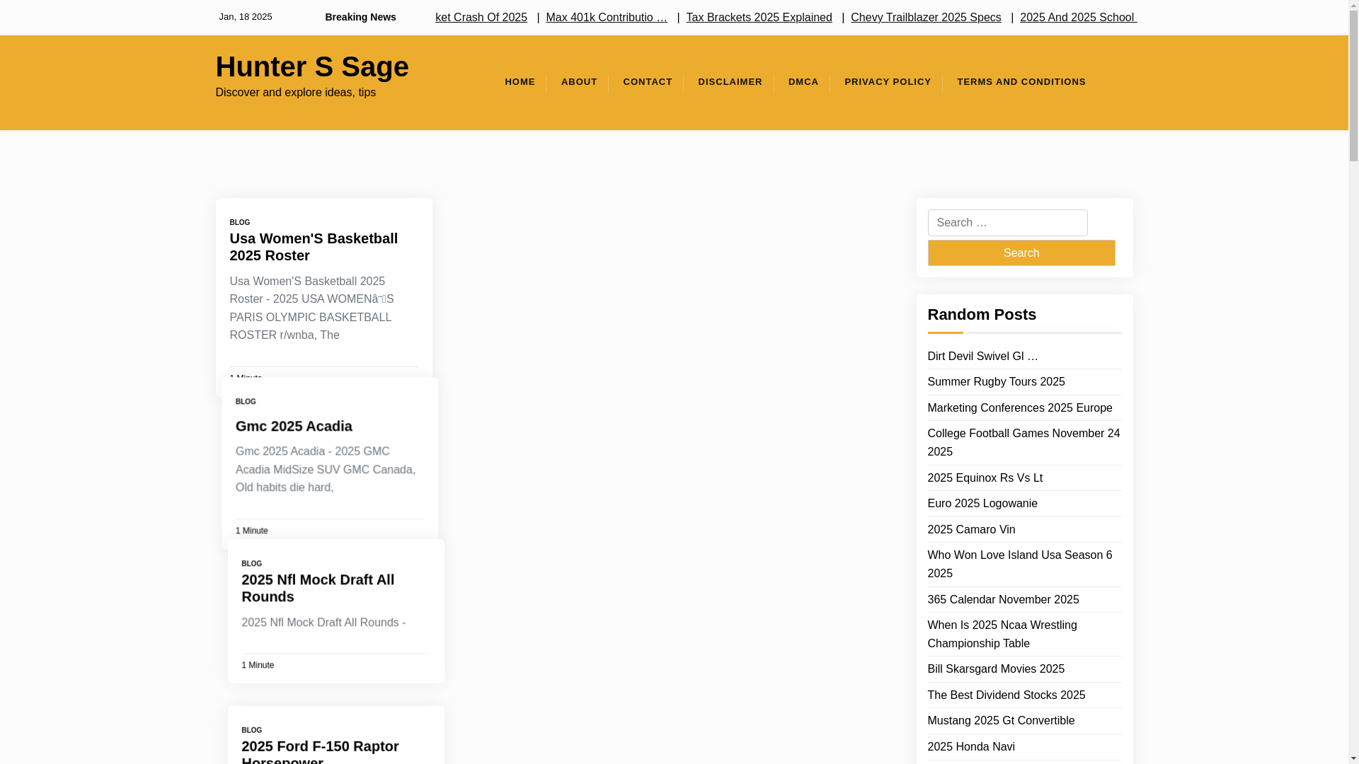 website screenshot of https://hunterssage.pages.dev/