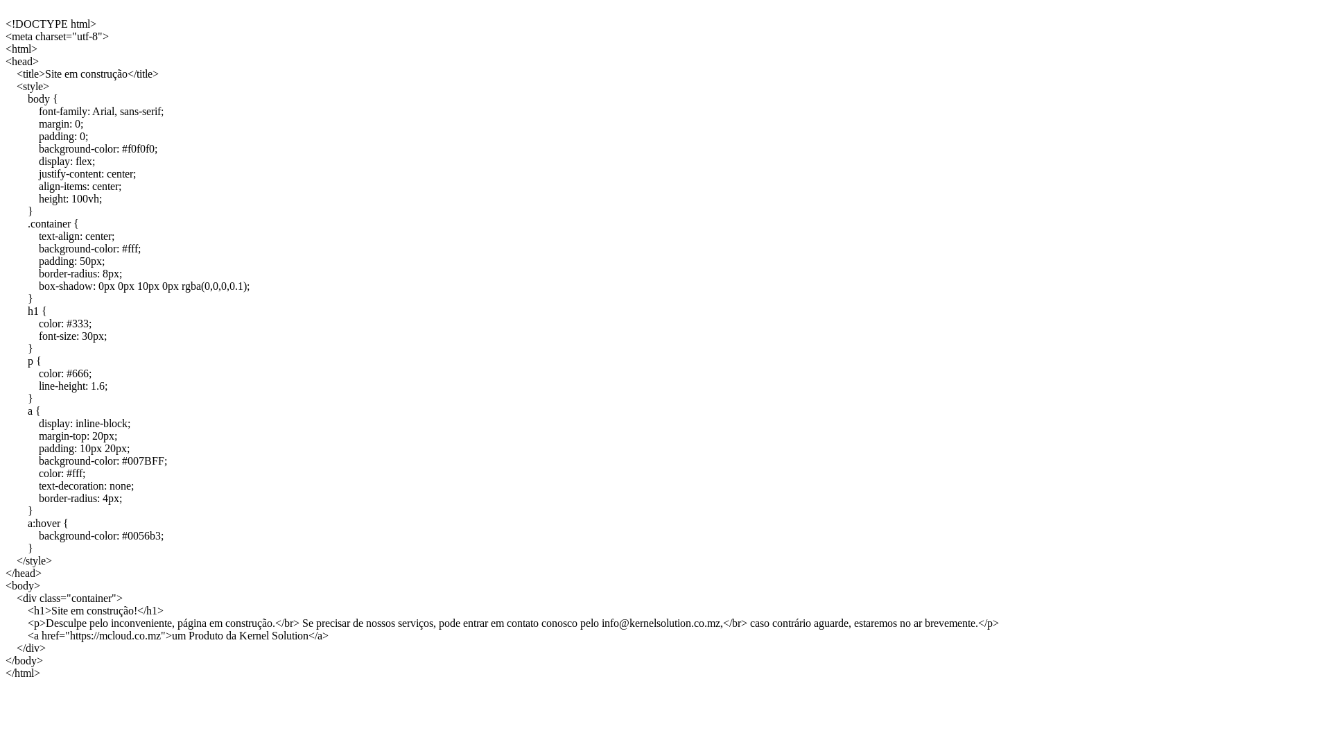 website screenshot of https://globalilumination.co.mz/