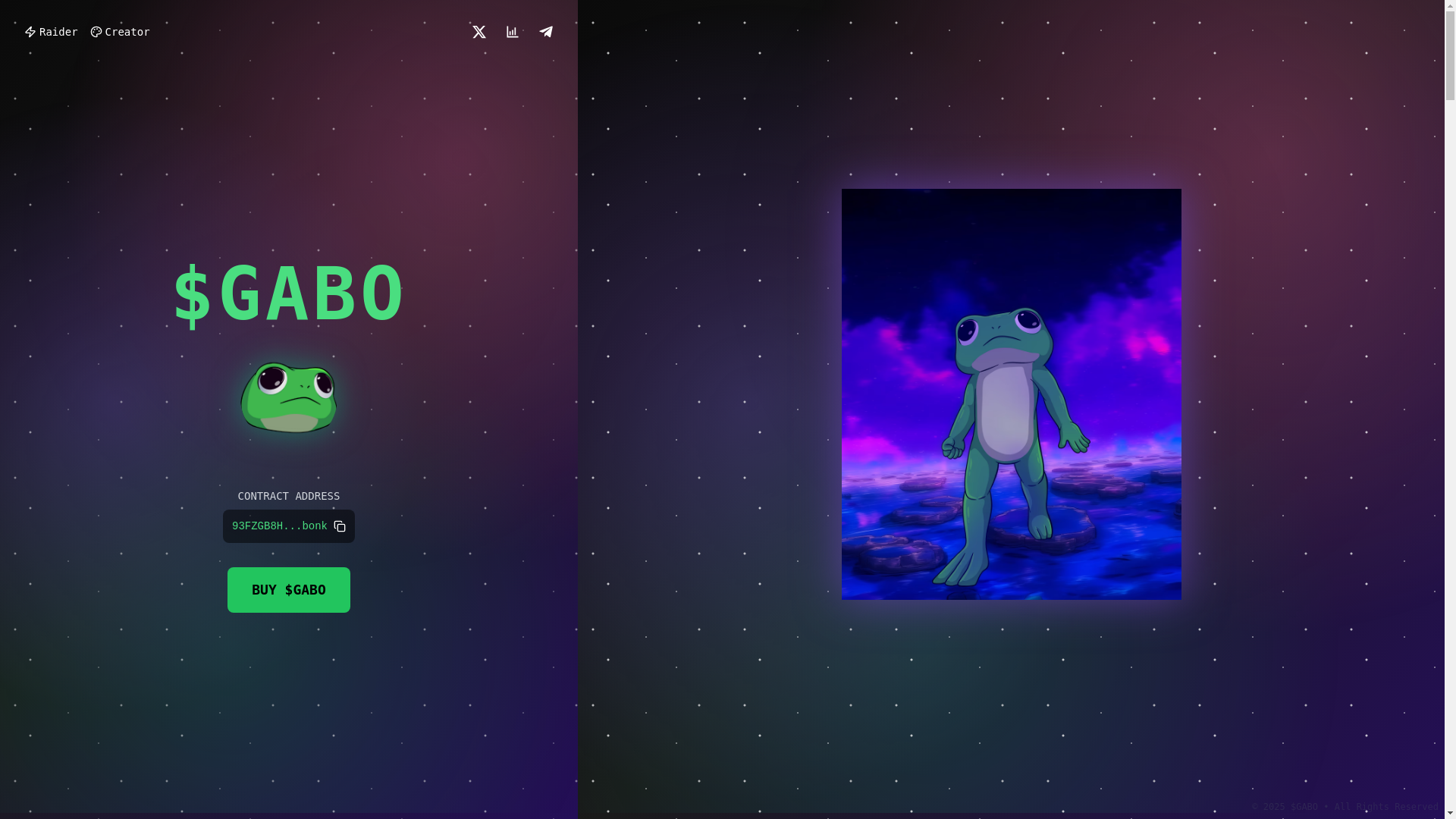 website screenshot of https://gabosolana.xyz/